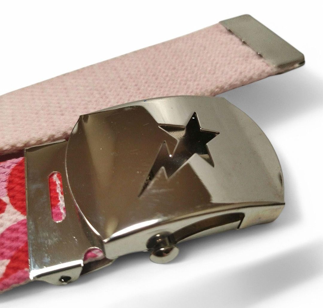 Bape A Bathing Ape (BAPE) - Pink Buckle Gacha Camo Belt Bapesta Size ONE SIZE - 6 Thumbnail