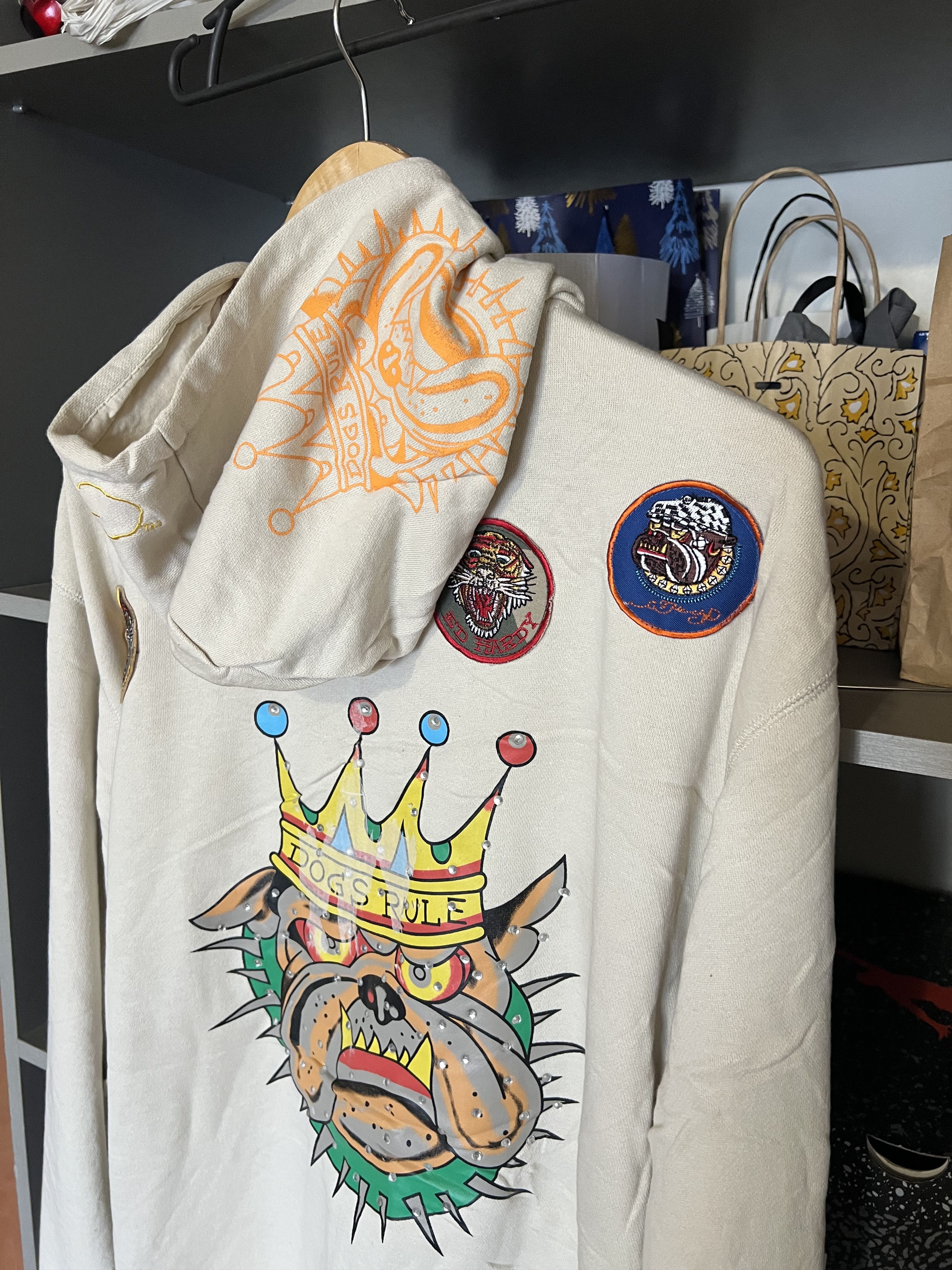 Ed Hardy Vintage Ed Hardy by Christian Audigier Designer Hoodie Y2K Size US XL / EU 56 / 4 - 10 Thumbnail