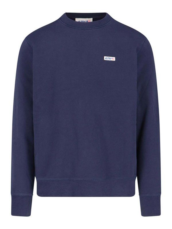 AUTRY o1y0526 Logo Sweatshirt in Midnight Blue Size US S / EU 44-46 / 1 - 1 Thumbnail