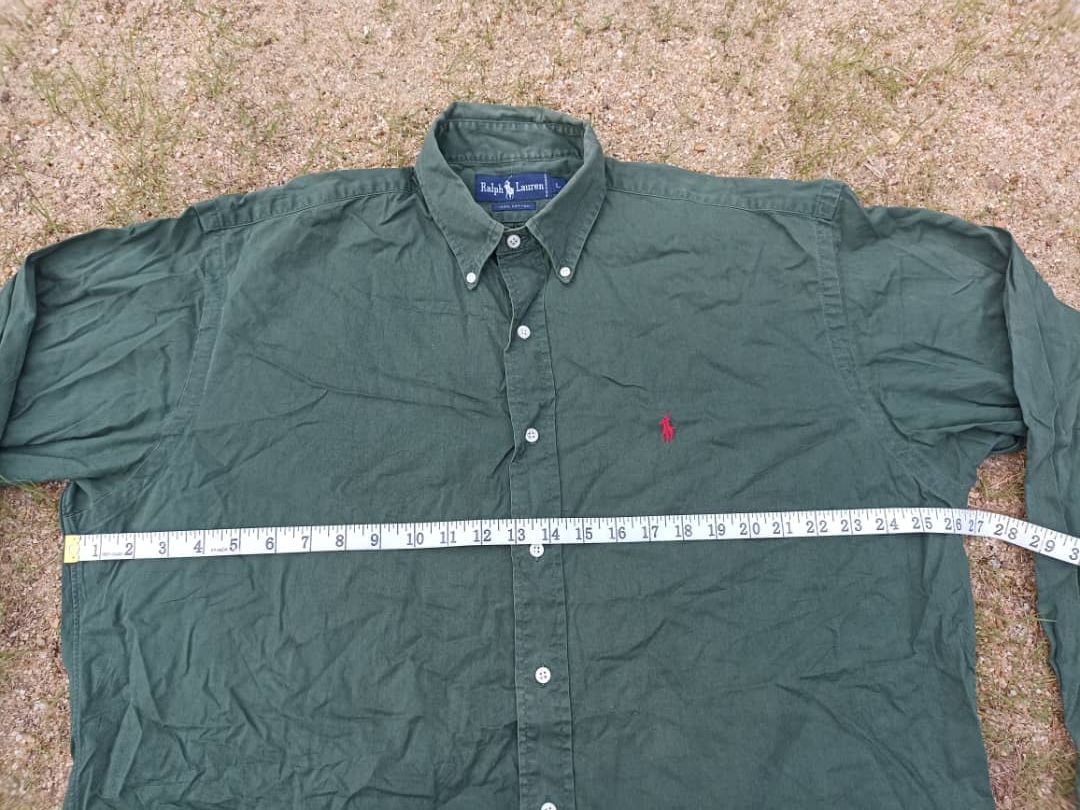 Flannel × Polo Ralph Lauren Polo Ralph Lauren green Faded Size US L / EU 52-54 / 3 - 11 Thumbnail