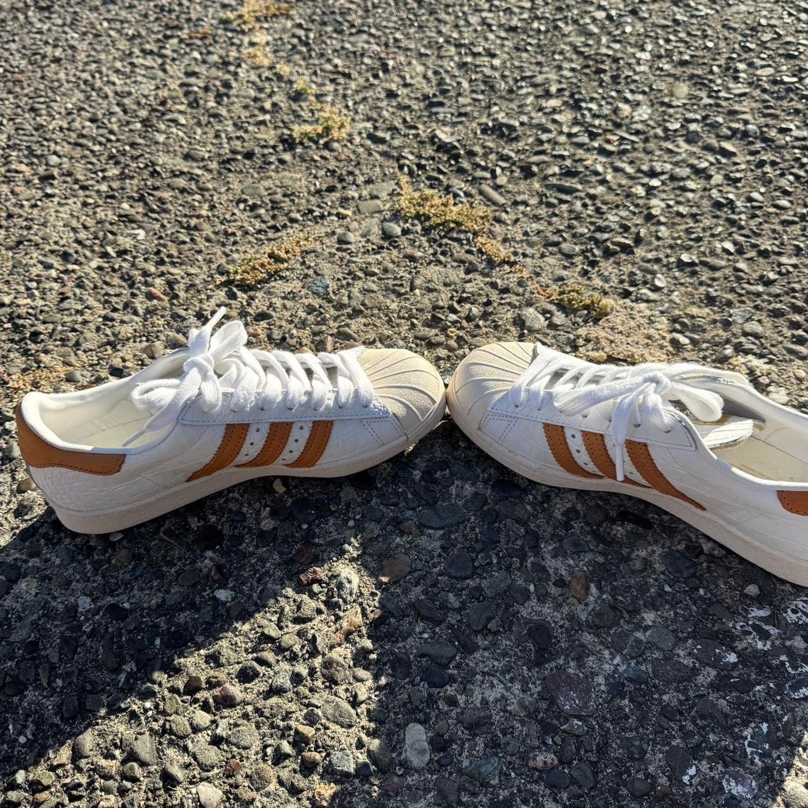Adidas Adidas Superstar White & Orange – Men’s Size 4 Size US 4 / IT 34 - 4 Thumbnail