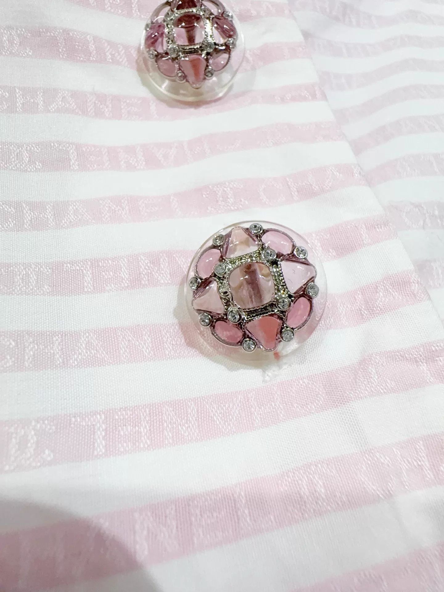 Chanel Chanel Women's 24C Pink Full Logo Top 36 Size XS / US 0-2 / IT 36-38 - 4 Thumbnail