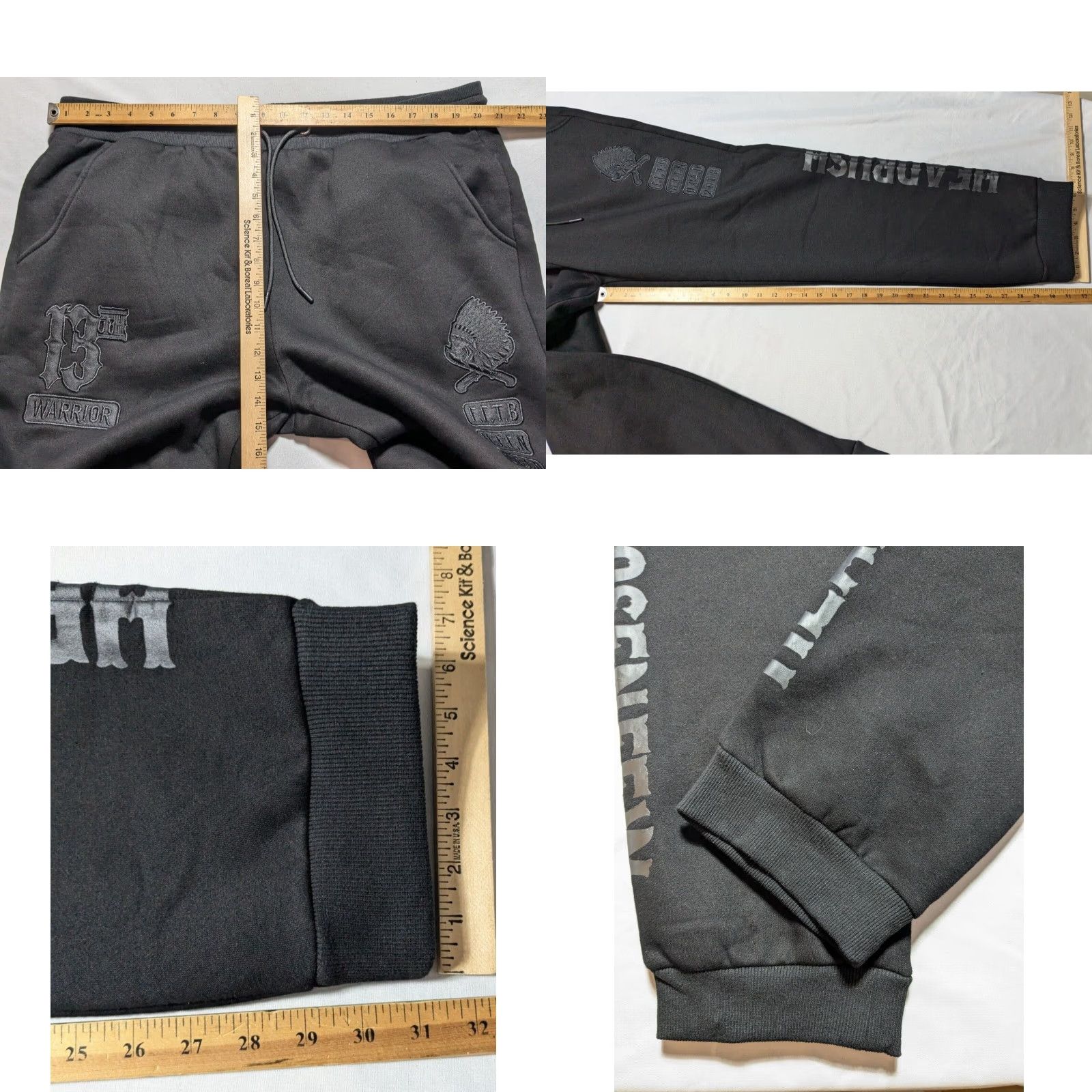Vintage HEAD RUSH Men 3XL Black 13th WARRIOR CHOSEN FEW Jogger Sweatpants EUC Size US 39 - 9 Thumbnail