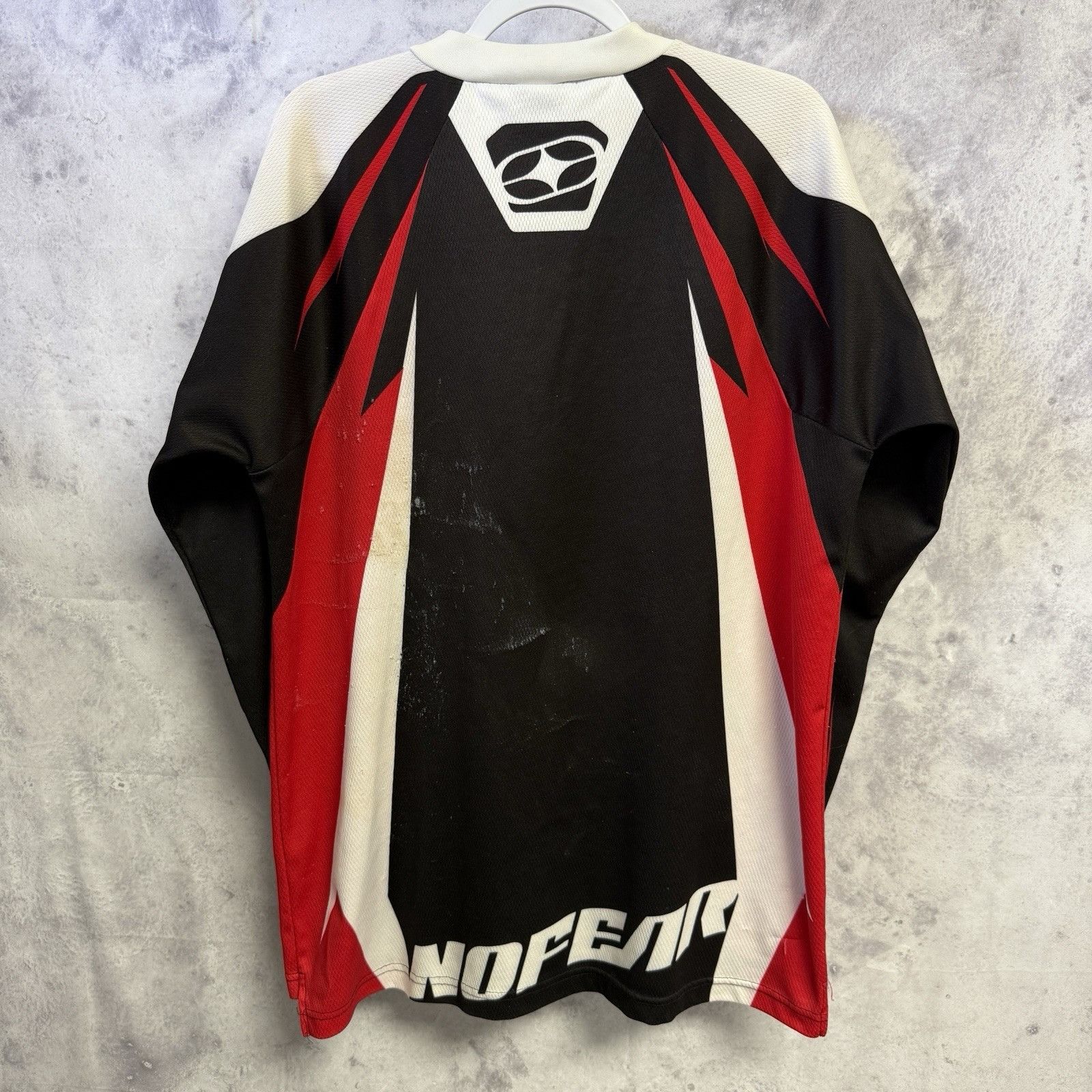 No Fear Vintage No Fear MX Racing Jersey Mens M White/Red Long Sleev Size US M / EU 48-50 / 2 - 2 Thumbnail