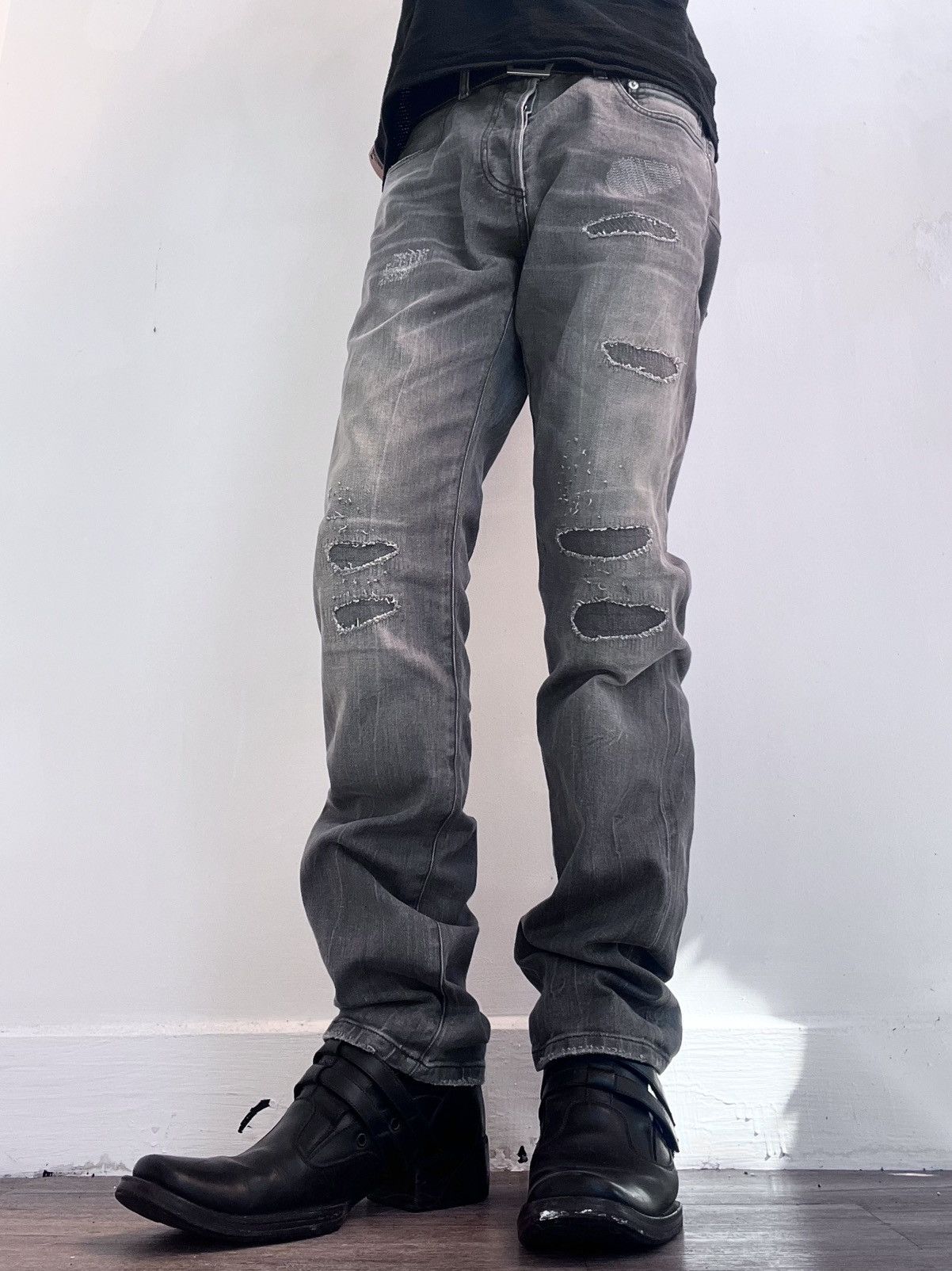 Dior Dior Hedi Slimane Distressed Jeans Size US 34 / EU 50 - 1 Thumbnail