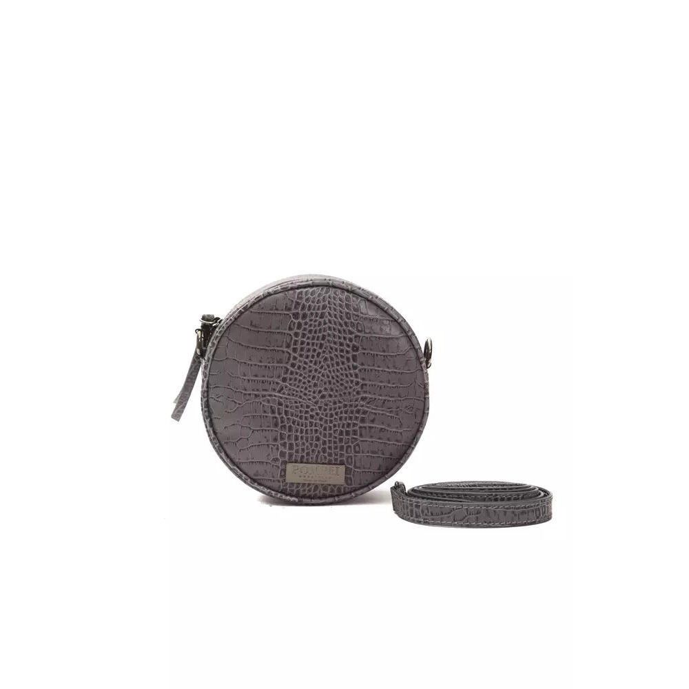 Other Pompei Donatella Gray Leather Crossbody Bag Size ONE SIZE - 1 Thumbnail