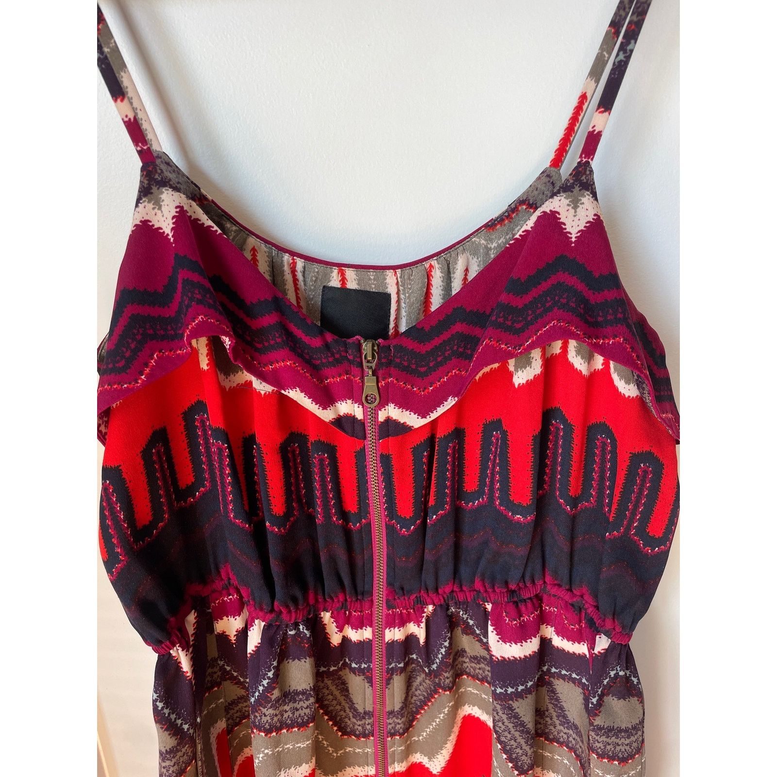 Dolce Vita Dolce Vita 100% Silk Exposed Zipper Front Mini Dress, S Size S / US 4 / IT 40 - 4 Thumbnail