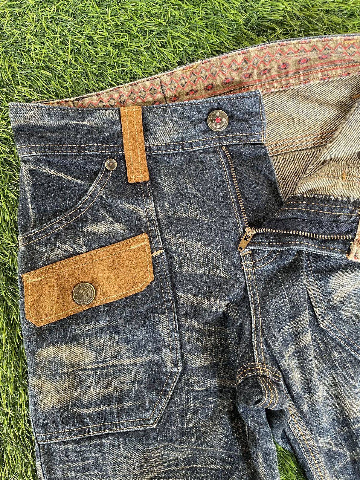 Edwin Exclusive Vintage 90s 🔥EDWIN🔥Bush Pants Blue Denim Size US 28 / EU 44 - 9 Thumbnail
