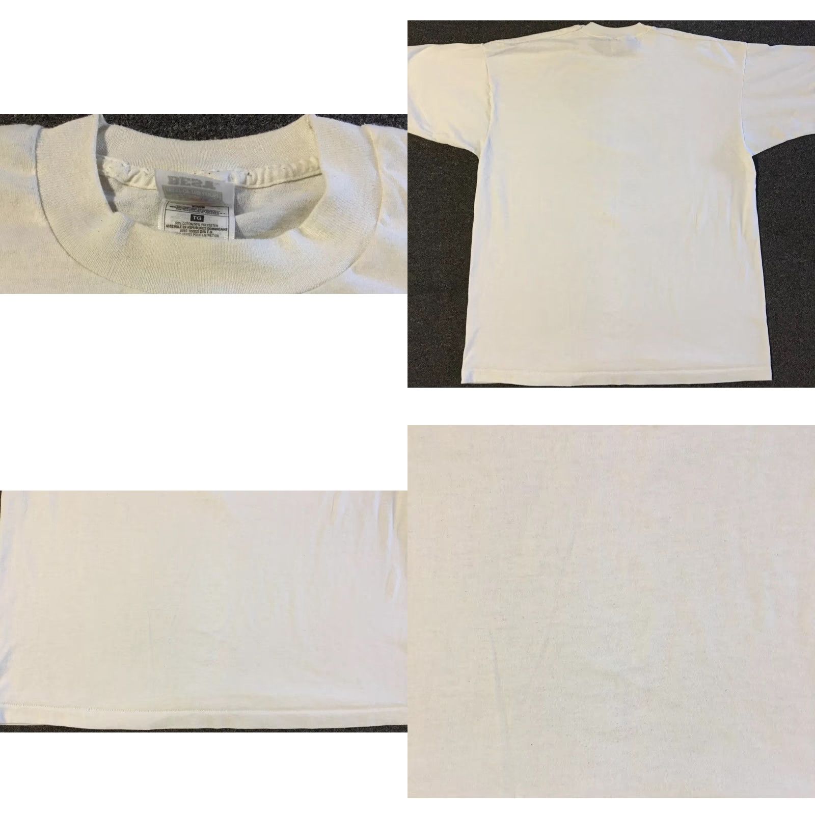 Vintage VINTAGE 90s Texas German Fest Shirt XL White Bar Drinking Grunge Biker Muenster USA Rock Punk Hard to read rules? Size US XL / EU 56 / 4 - 8 Thumbnail