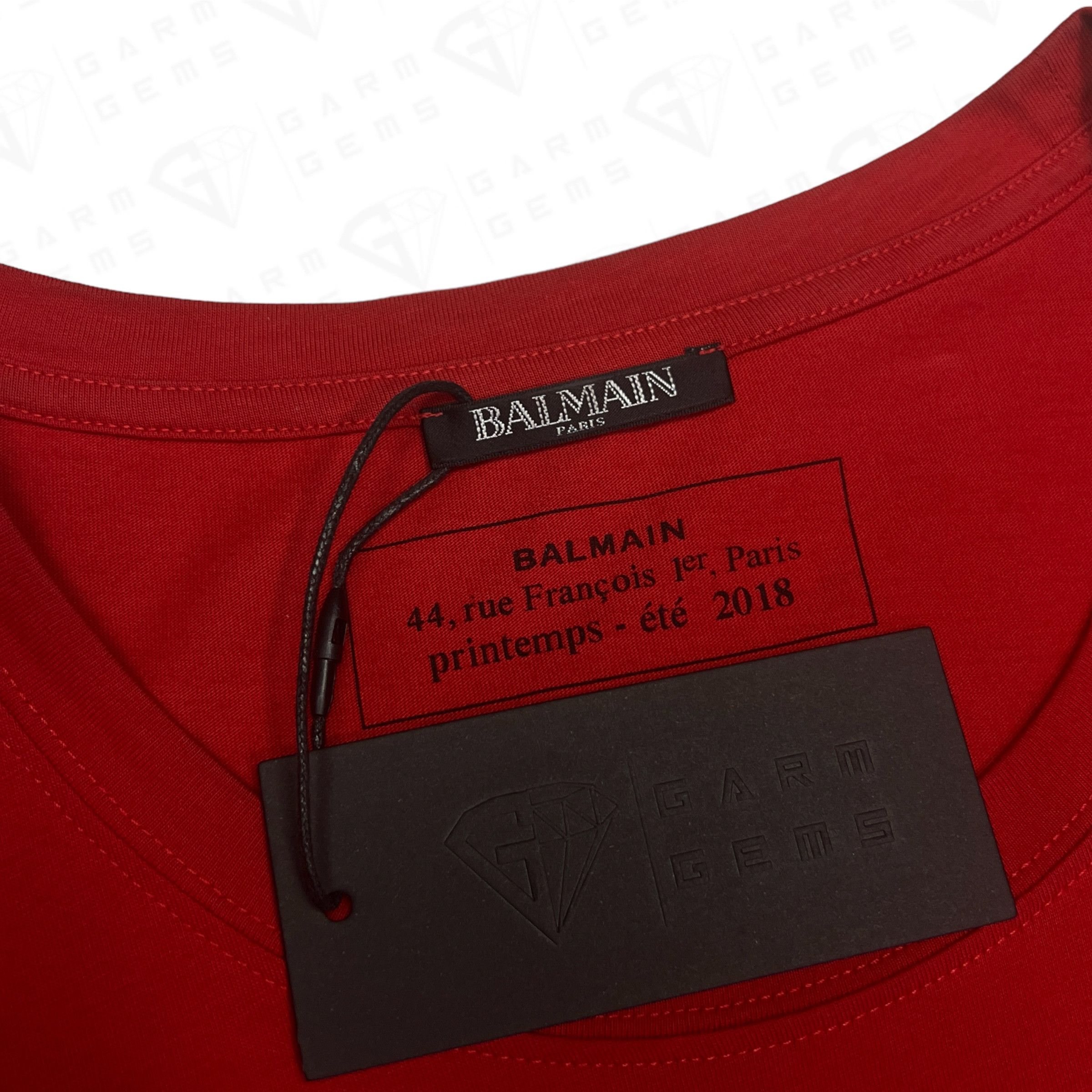 Balmain Balmain Logo T-Shirt Size US XXL / EU 58 / 5 - 5 Thumbnail