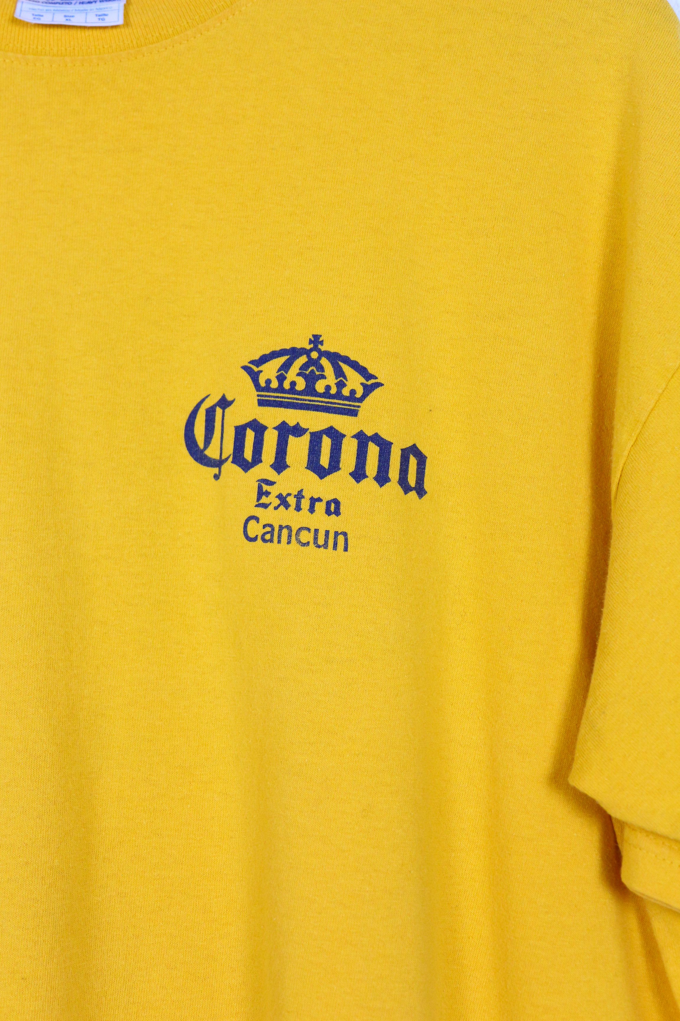 Vintage Vintage Corona Extra Cancun Beer Logo Tee T-Shirt 90s Size US XL / EU 56 / 4 - 2 Thumbnail