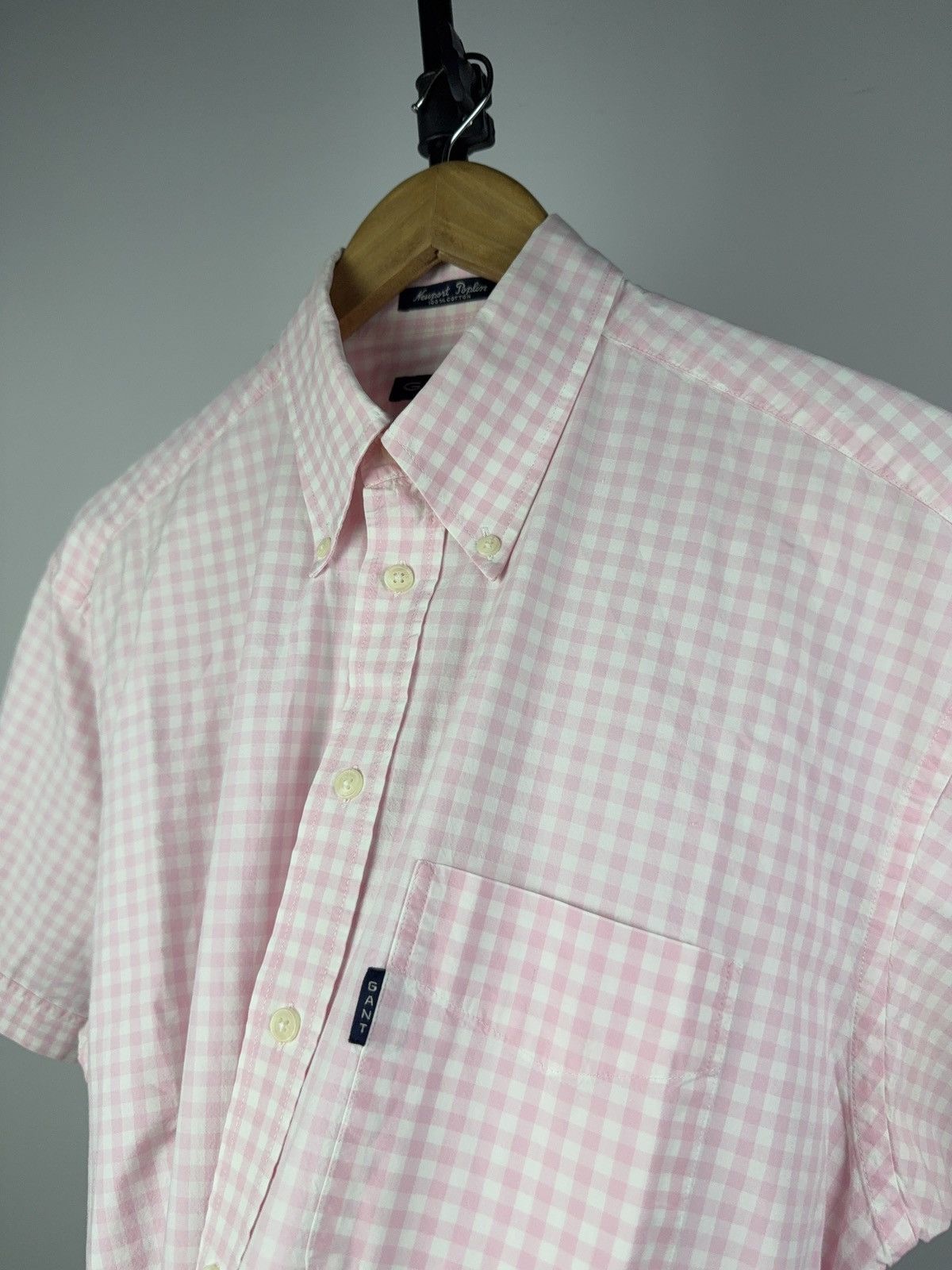Gant Vintage Luxury GANT Short Sleeve Pink Gingham Check Shirt Size US L / EU 52-54 / 3 - 3 Thumbnail