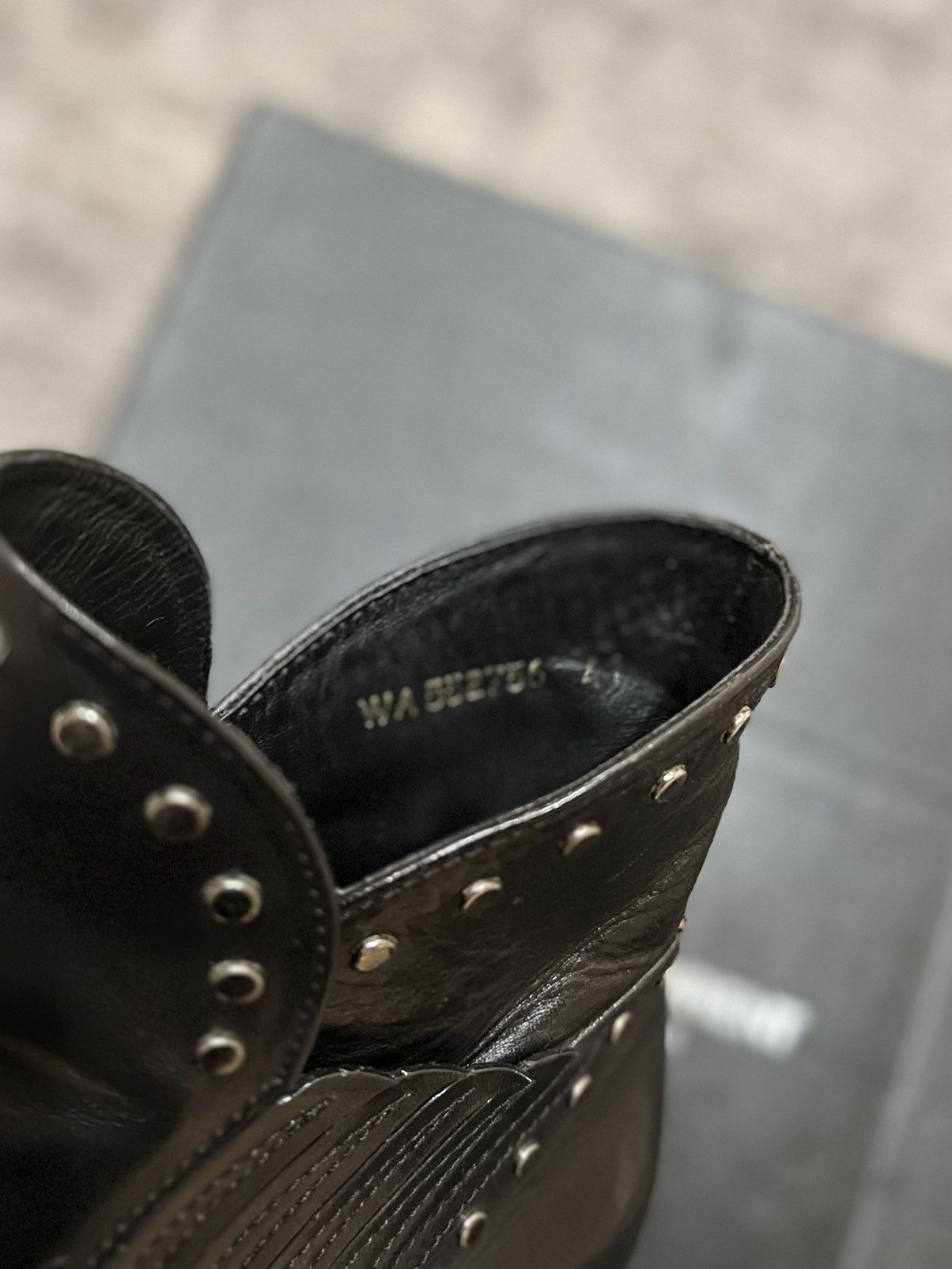 Saint Laurent Paris Saint Laurent paris studded boots wyatt Size US 8 / EU 41 - 14 Thumbnail