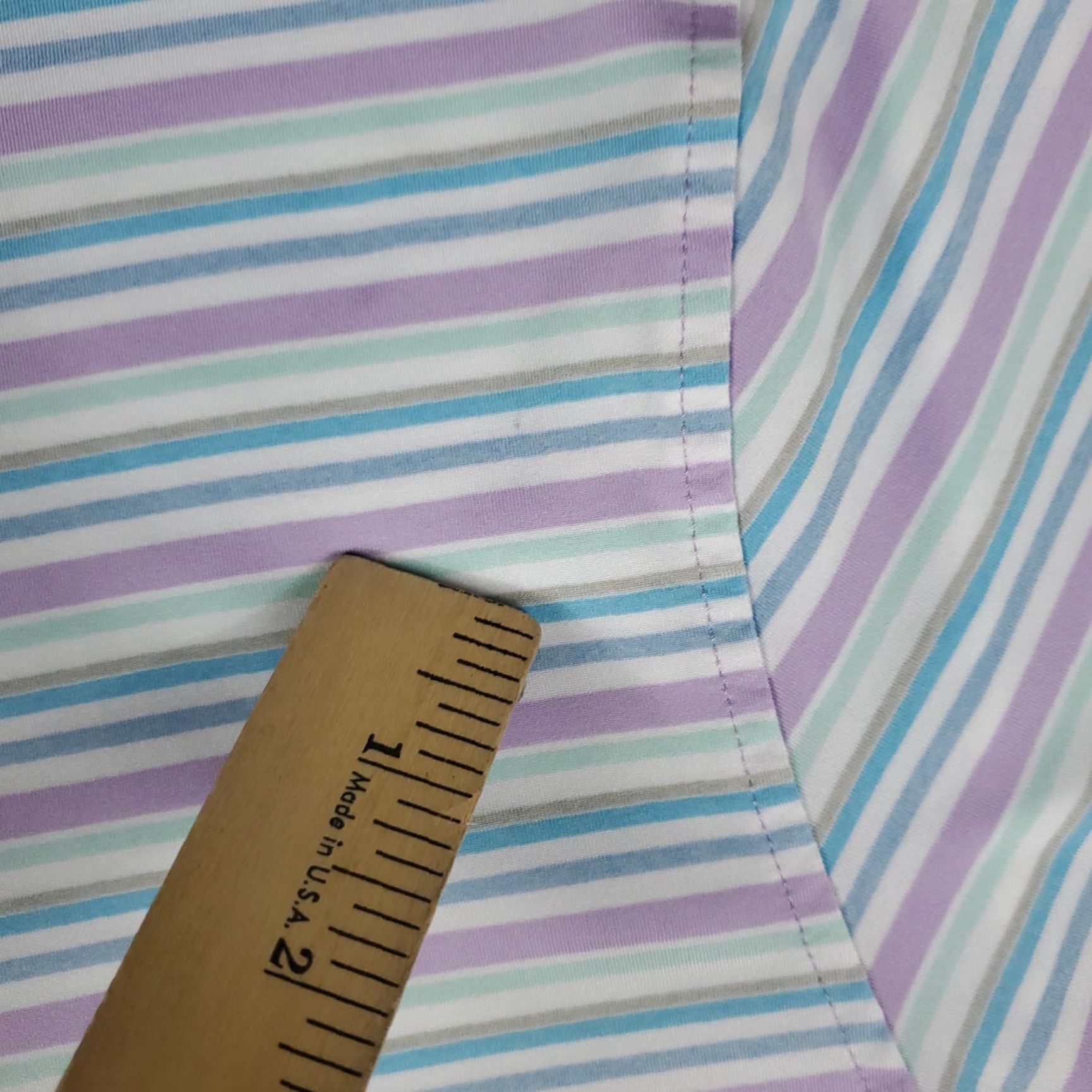 Peter Millar Peter Millar Polo Shirt Mens XL Blue Striped Polo Shirt Size US XL / EU 56 / 4 - 3 Thumbnail