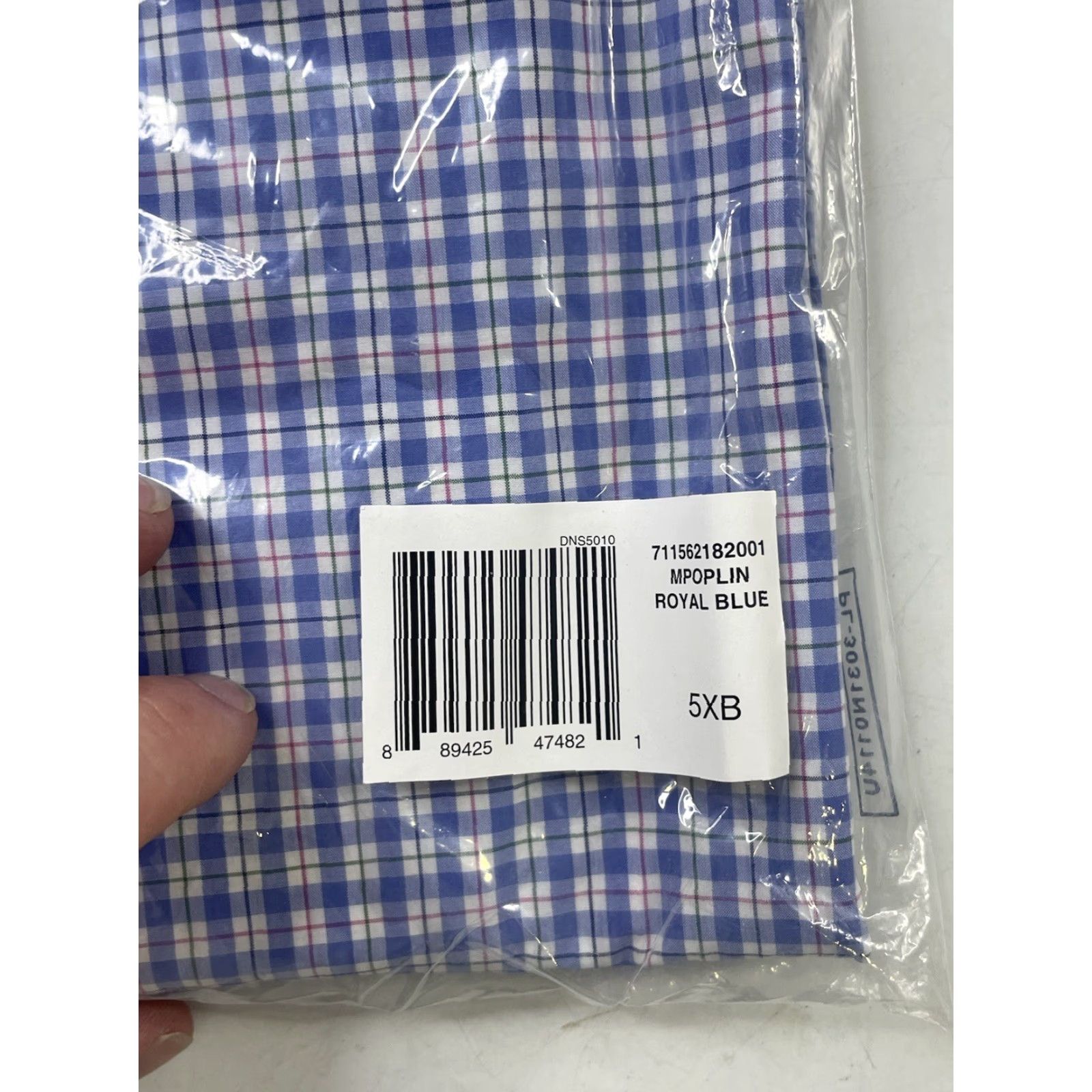 Polo Ralph Lauren NWT Polo Ralph Lauren Shirt Mens 5XB Plaid Long Sleeve Button-Down Cotton Blue Size US XXL / EU 58 / 5 - 3 Thumbnail