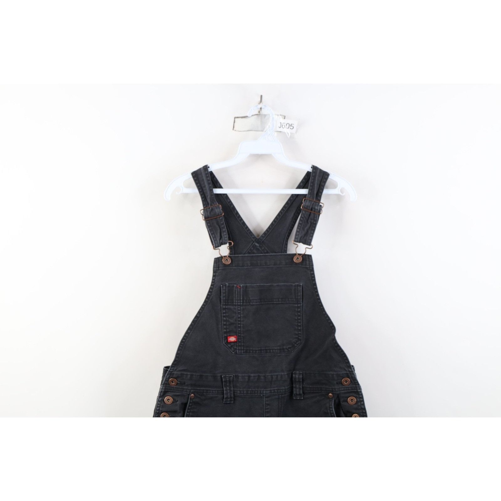 Dickies Vintage Y2K Dickies Distressed Cut Off Canvas Overalls Size 26" / US 2 / IT 38 - 2 Thumbnail