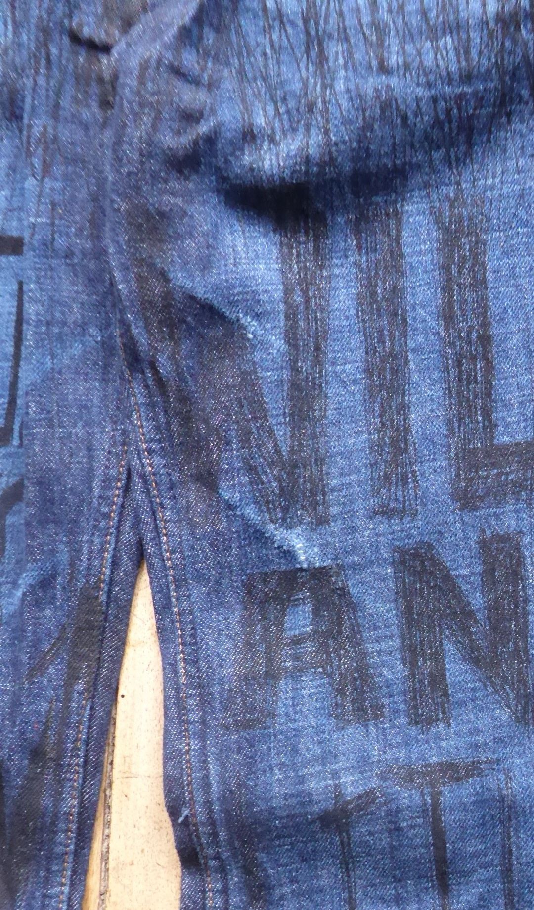 W&LT × Walter Van Beirendonck letter print denims Jeans Size US 32 / EU 48 - 4 Thumbnail
