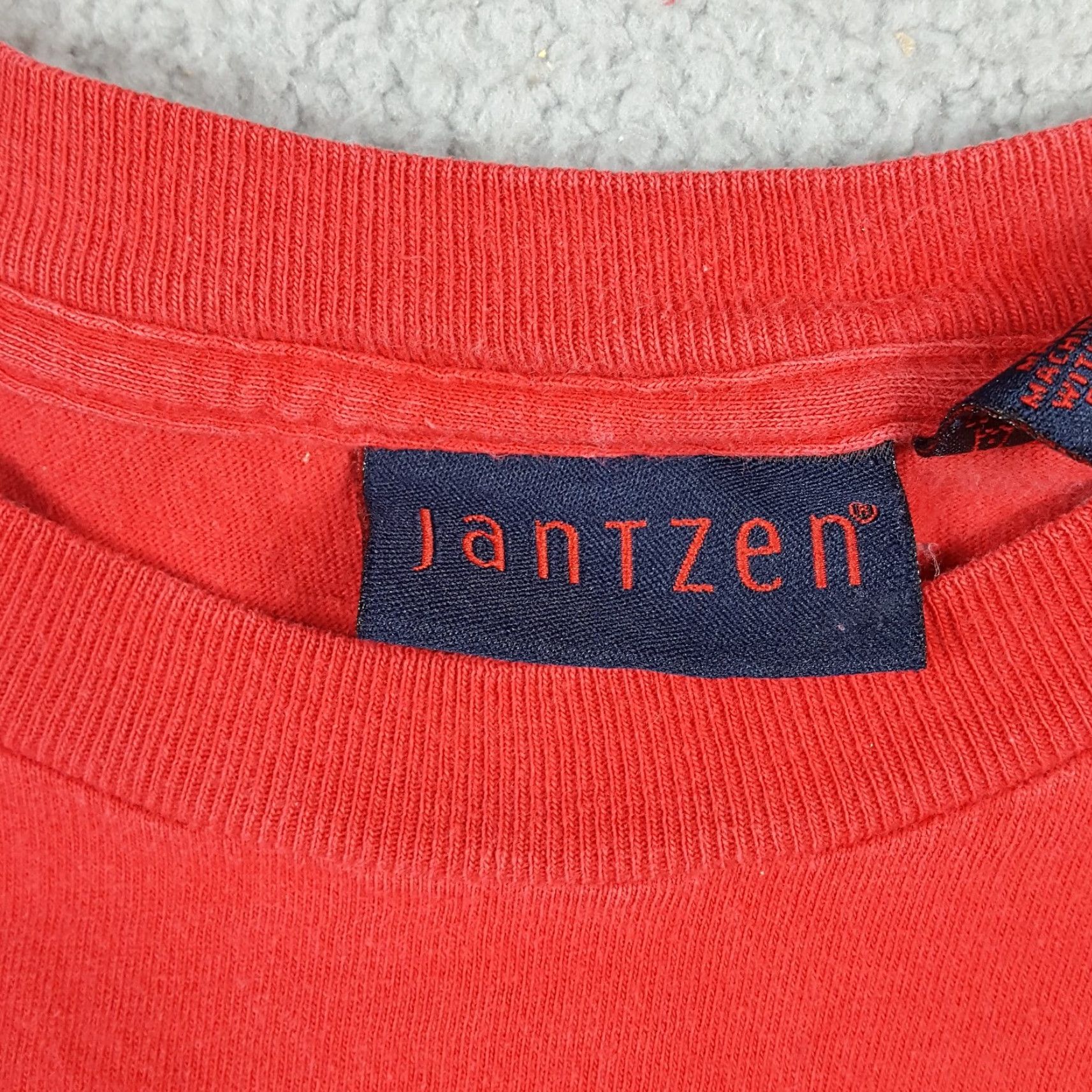 Jantzen VINTAGE Jantzen Nautical Sailing T-Shirt Men's Large Red 90s Beach Surf Y2K Retro Size US L / EU 52-54 / 3 - 6 Thumbnail