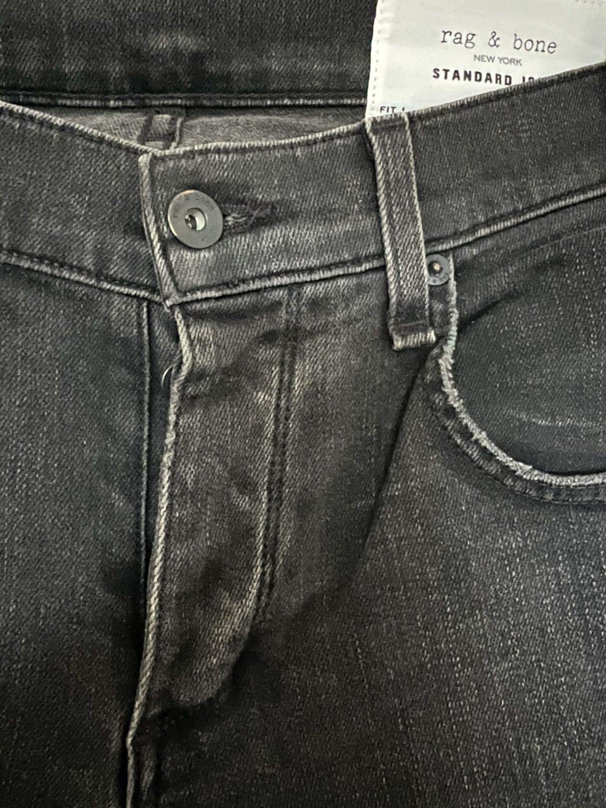 Rag & Bone Rag & Bone Fit 1 Destroyed Denim Jeans Black Thom Yorke Size US 30 / EU 46 - 4 Thumbnail