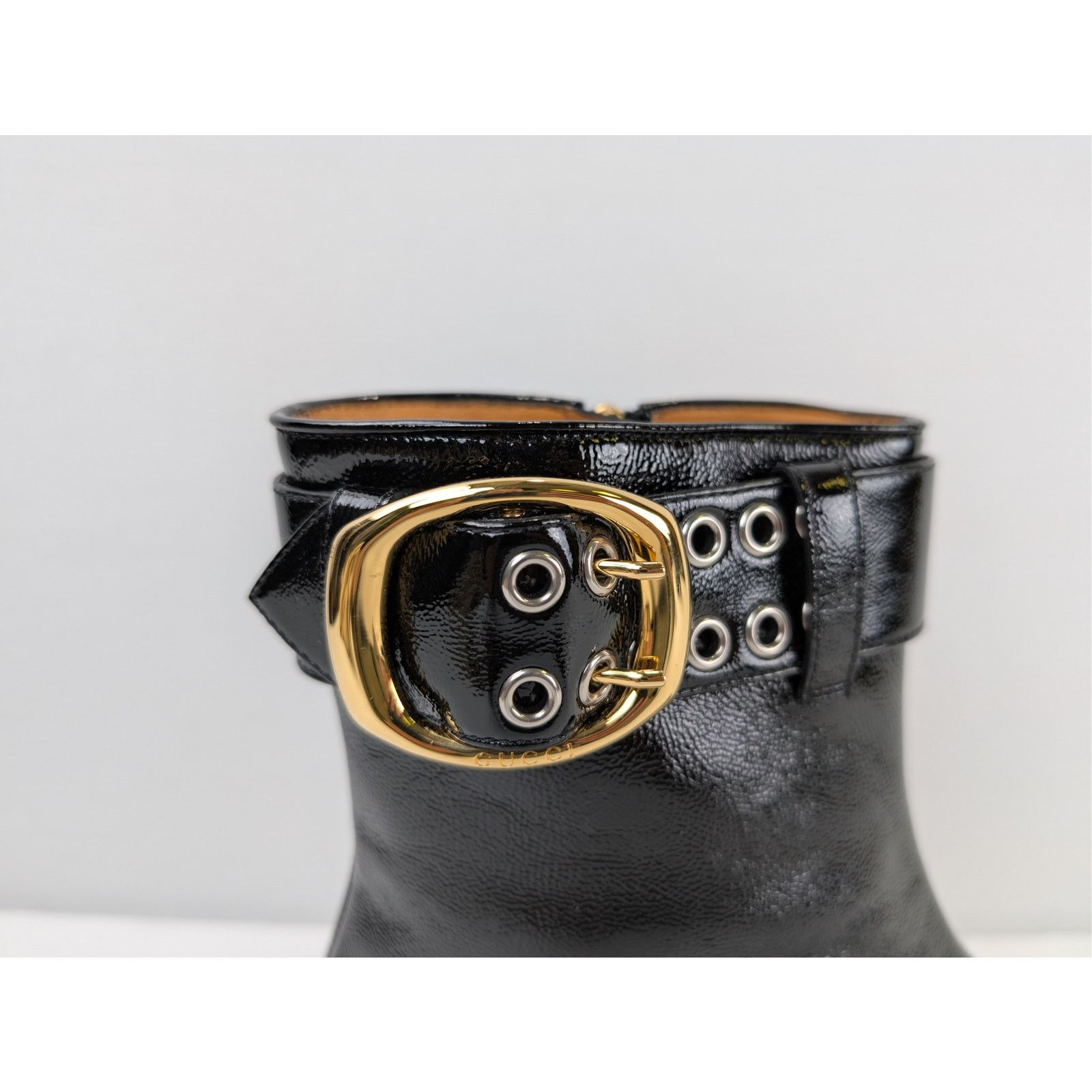 Gucci o1rshd1 Vernice Naplack Boots in Nero Size US 12.5 / EU 45-46 - 5 Thumbnail