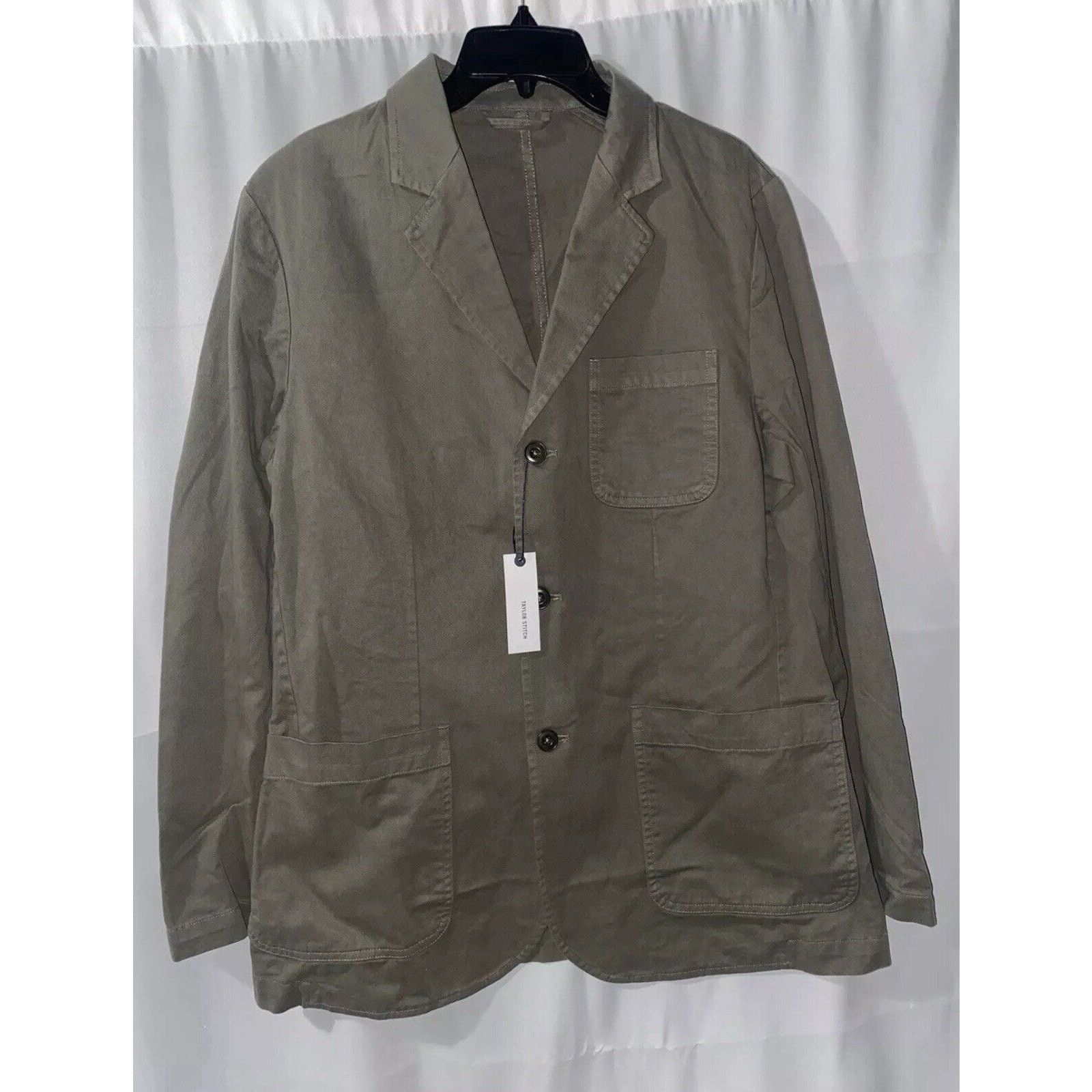 Taylor Stitch TAYLOR STITCH The Foundation Sport Coat Olive Blazer SZ 44 Size 44R - 1 Thumbnail