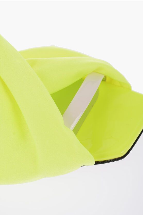 Jimmy Choo og1mm0624 Solid Ankle Strap Sandals Heel in Acid Green Size US 7 / IT 37 - 5 Thumbnail
