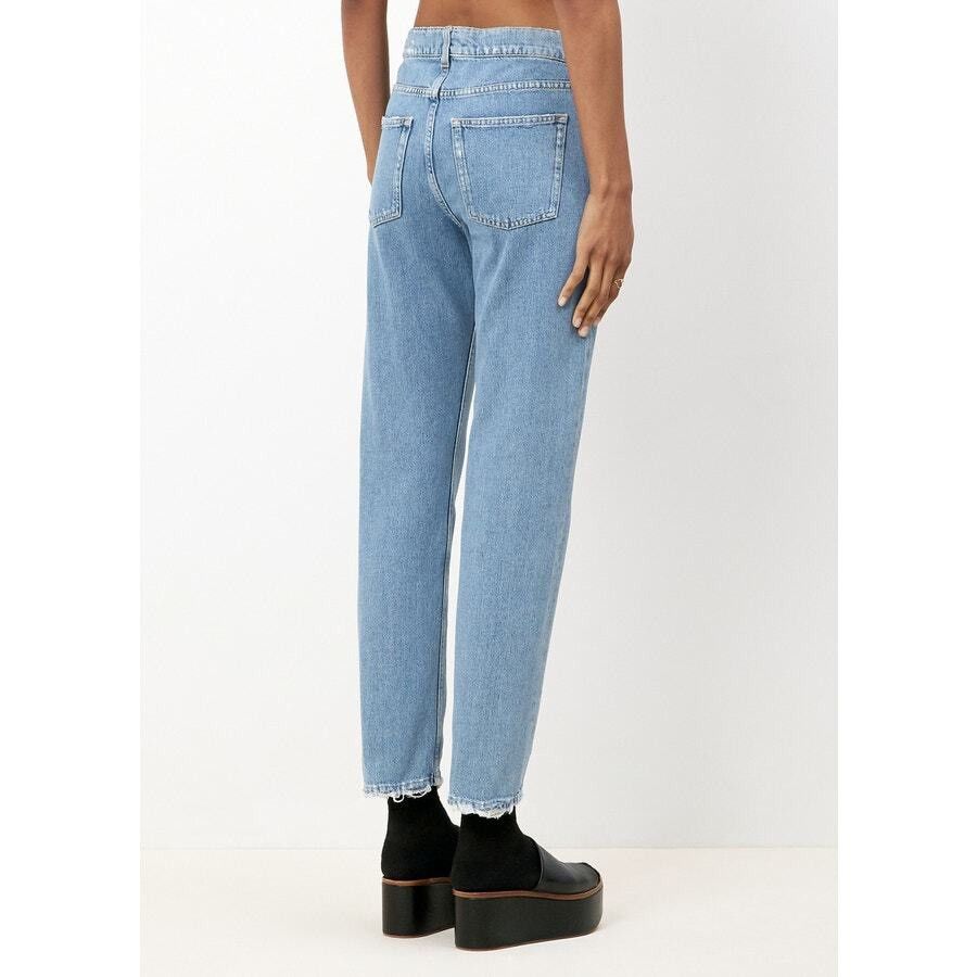Acne Studios Acne Studios Boy Indigo Fray Light Wash Distressed Jeans Size 32" / US 10 / IT 46 - 2 Thumbnail