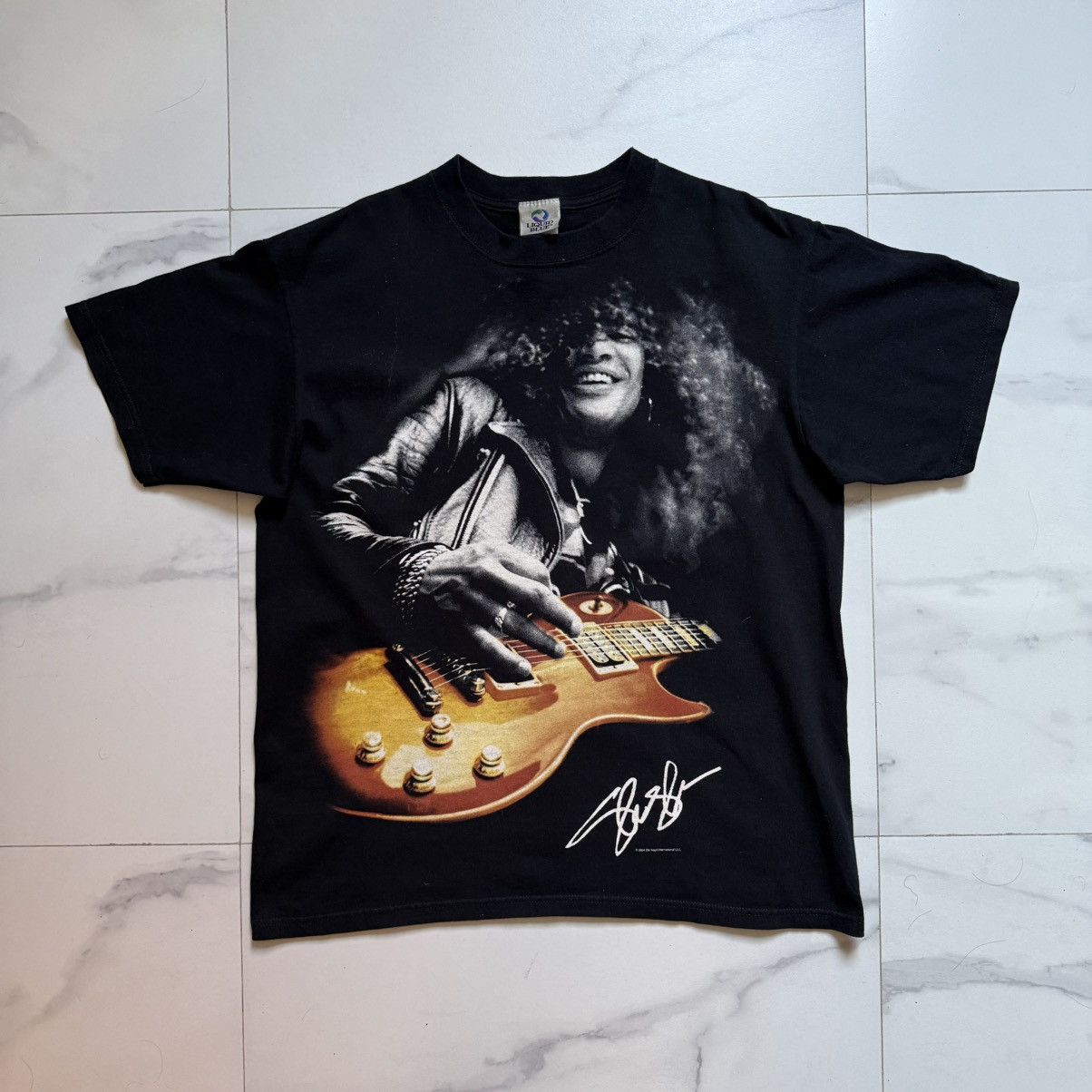 Liquid Blue Vintage Y2K Liquid Blue Slash Signature Tee Size US L / EU 52-54 / 3 - 2 Thumbnail
