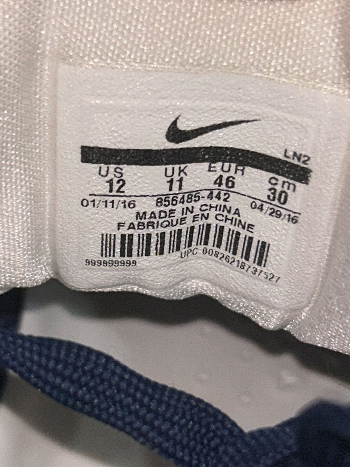 Nike Nike Kobe 11 XI Team Bank Midnight Navy 856485-442 size 12 Size US 12 / EU 45 - 5 Thumbnail