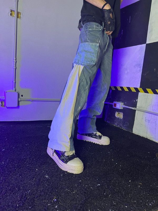Japanese Brand Punk Streetwear Goth Baggy Oversize Custom Jeans Denim Pants Size US 38 / EU 54 - 2 Thumbnail