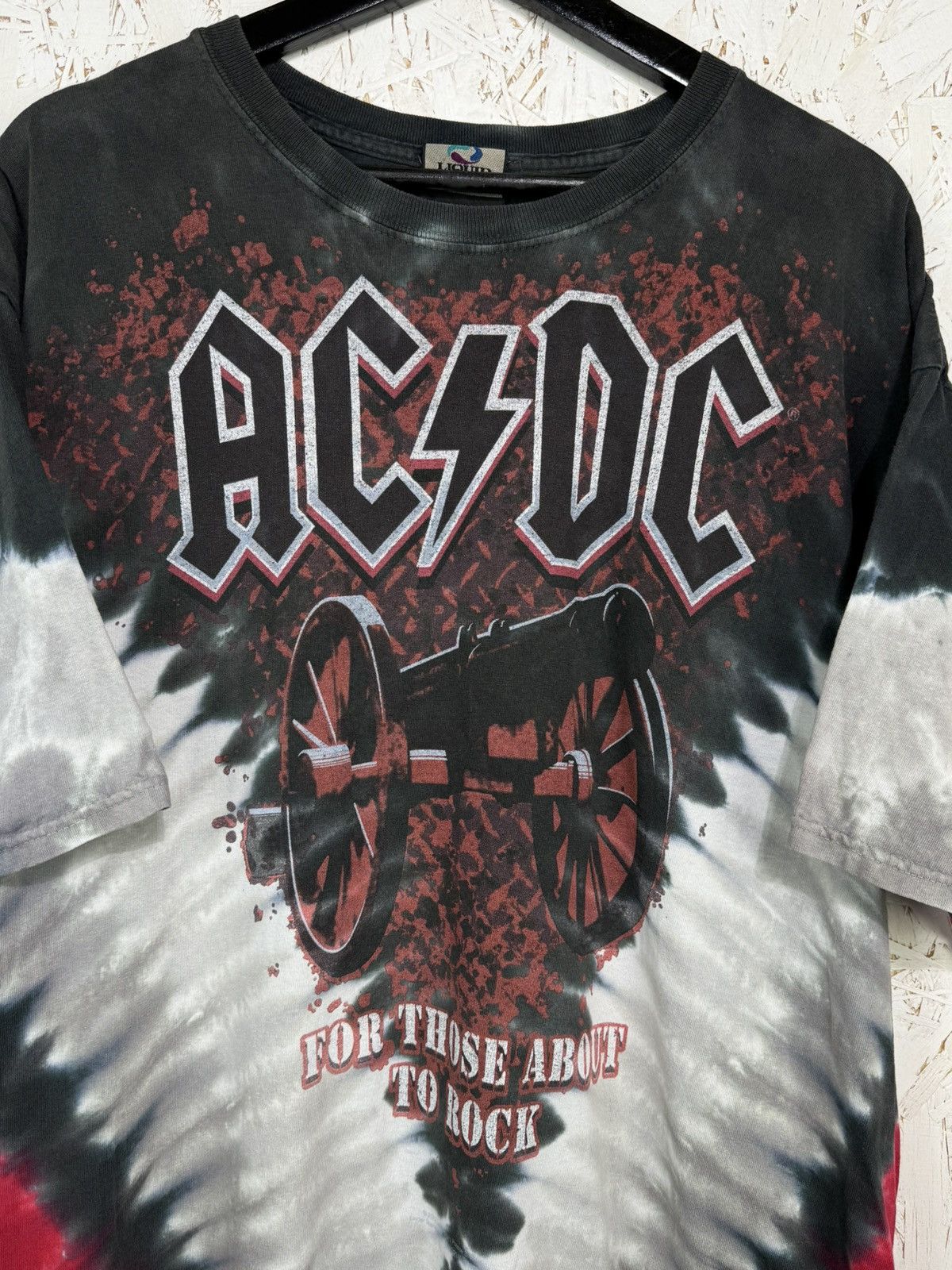 Liquid Blue Vintage AC/DC Liquid Blue 2012 AOP Band Tie Dye T-Shirt XL Size US XL / EU 56 / 4 - 2 Thumbnail