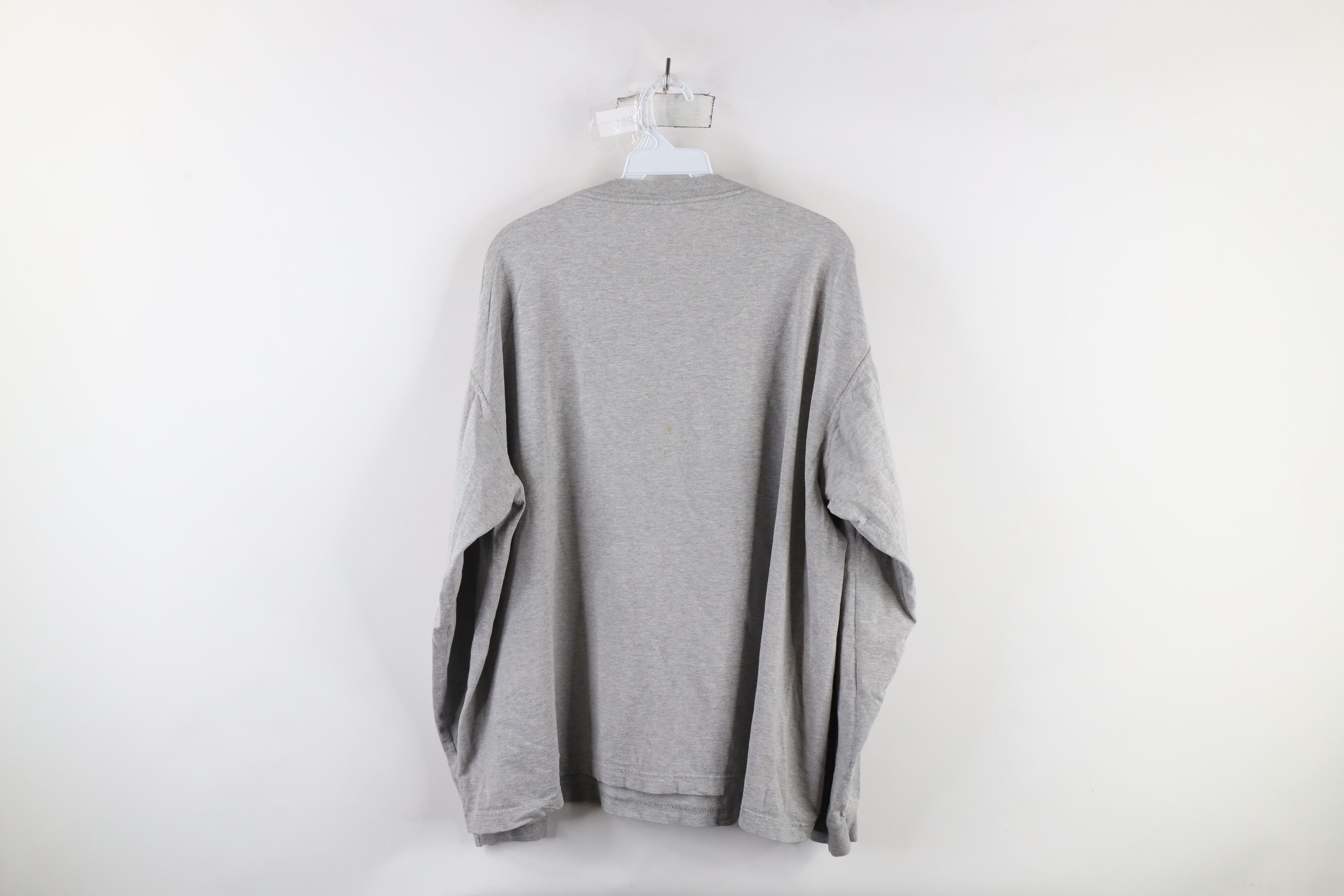 Vintage Vintage 90s Streetwear Long Sleeve T-Shirt Gray Cotton Size US L / EU 52-54 / 3 - 7 Thumbnail