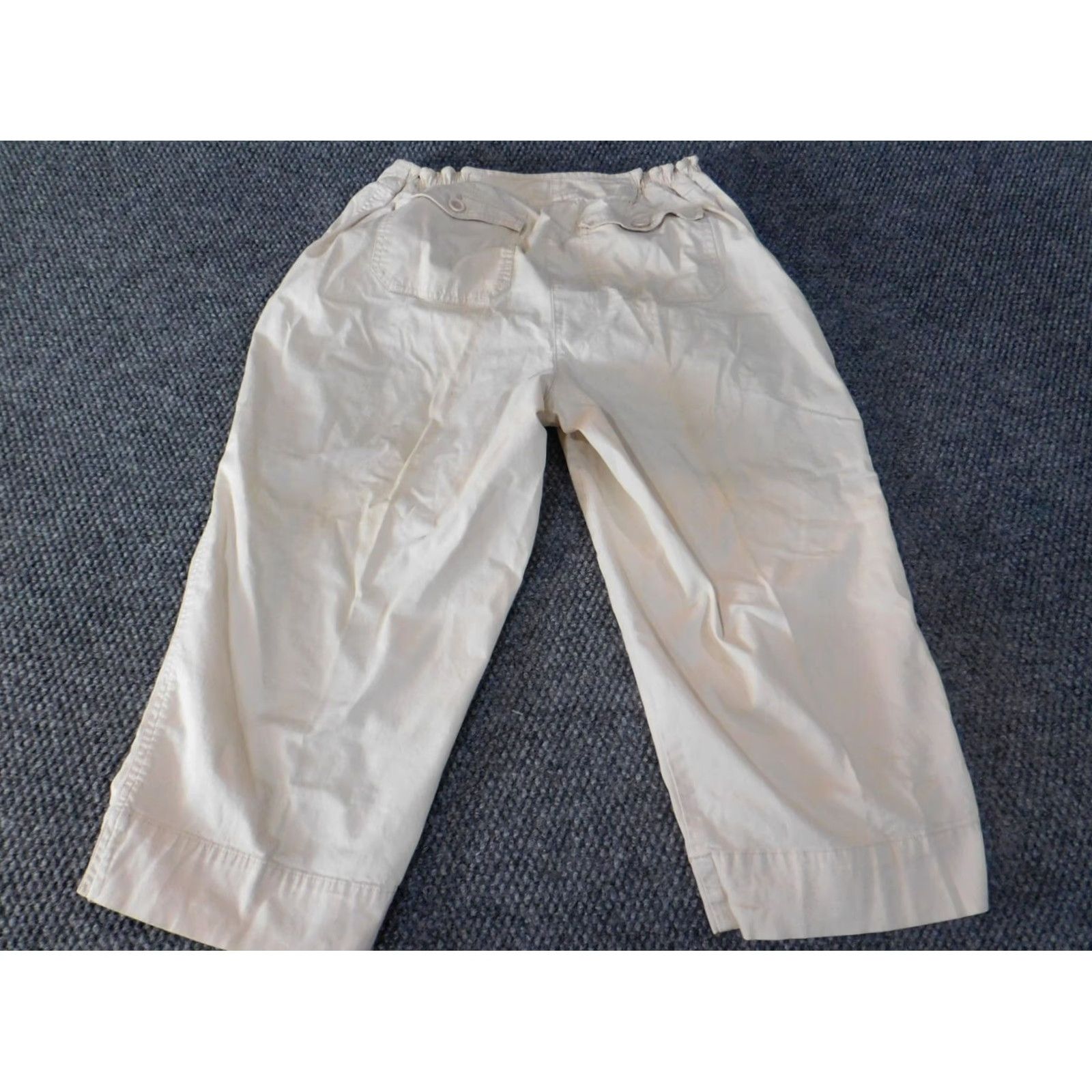 Talbots Talbots Pants 14W Petites Beige Womens Straight Stretch Khaki Pants Women Size 28" / US 6 / IT 42 - 5 Thumbnail