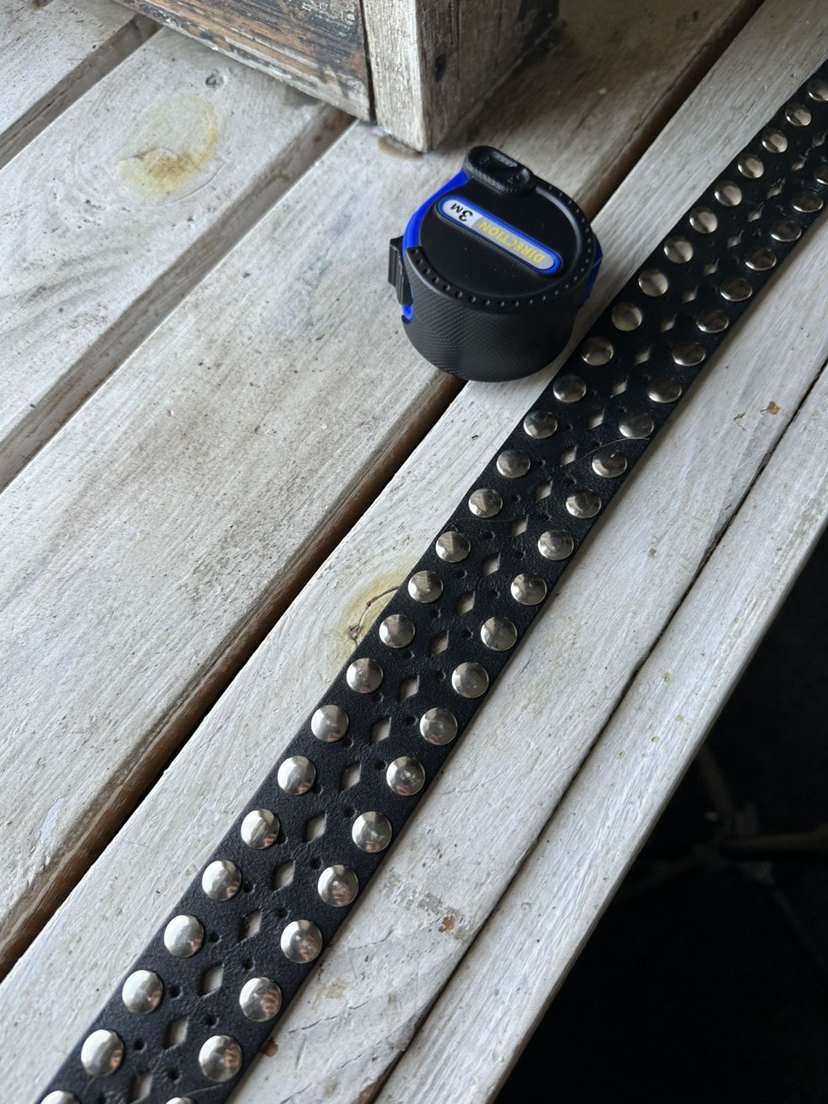 Japanese Brand 🚨Vintage Crazy Metal Belt Drip Japanese Hype bb Simon Size ONE SIZE - 4 Thumbnail