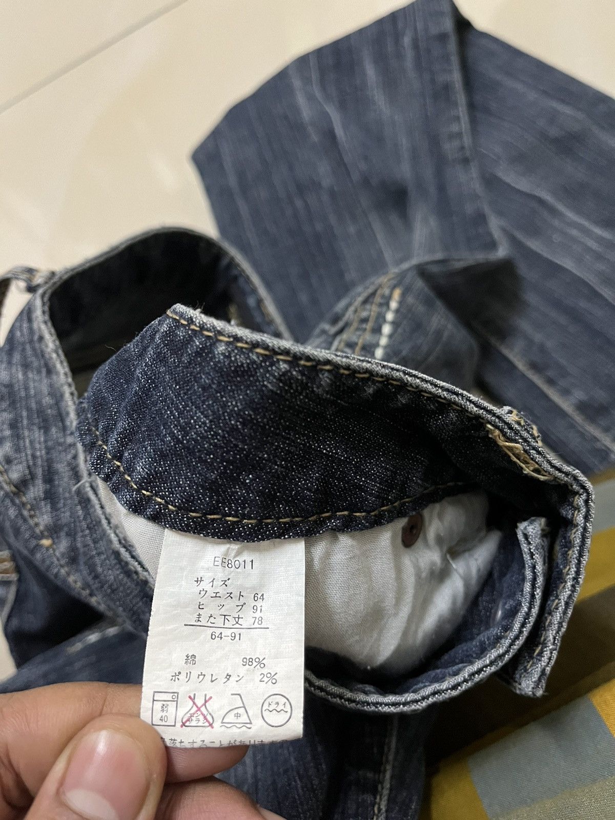Japanese Brand Flare Jeans Theoria Thunder low rise stretch denim bootcut Size US 28 / EU 44 - 9 Thumbnail