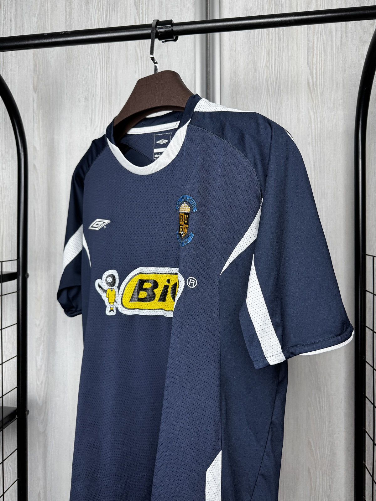 Umbro Umbro FC Ballymun United 2000s vintage BIC soccer jersey Size US L / EU 52-54 / 3 - 4 Thumbnail