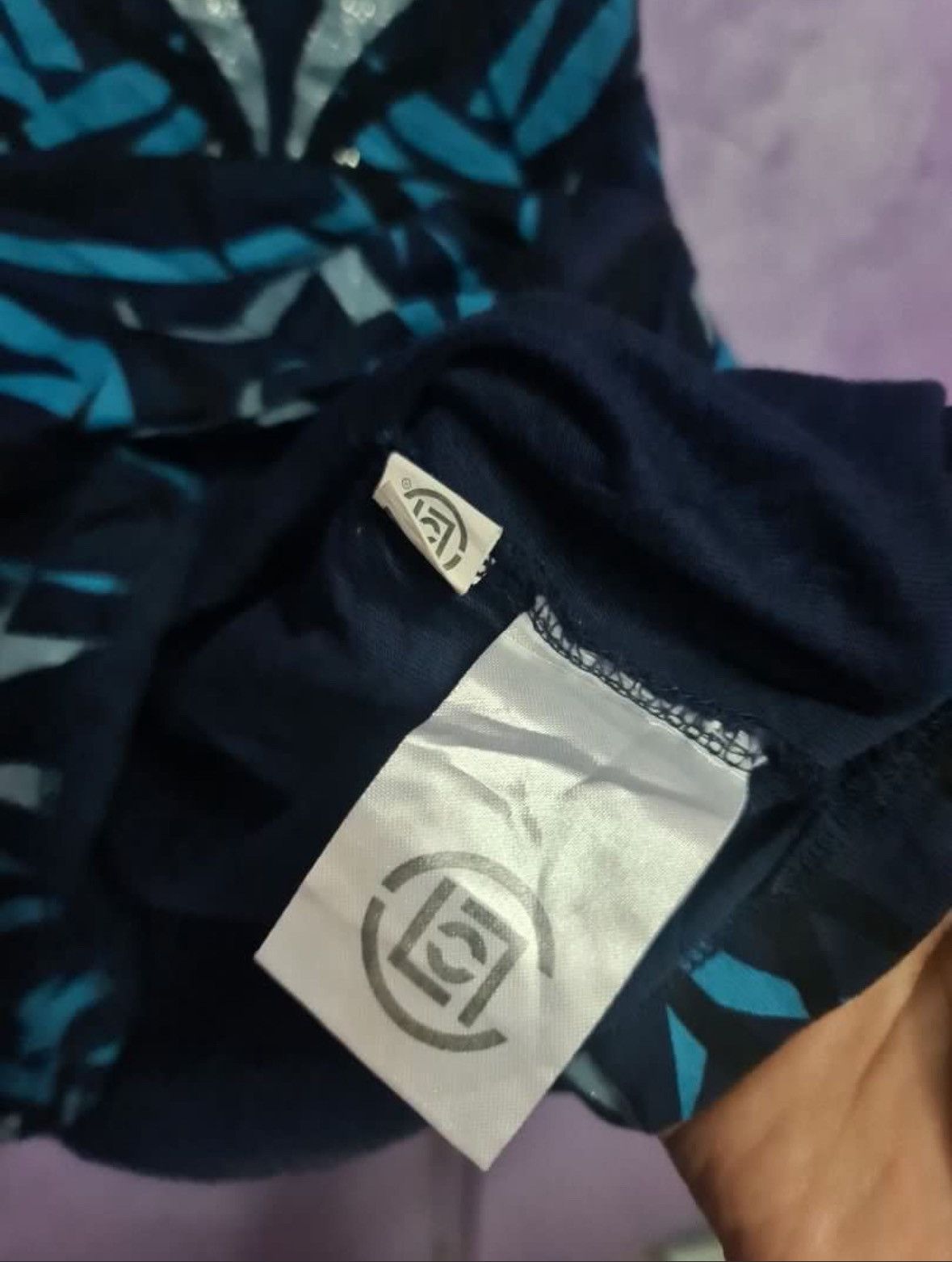 CLOT × Kazuki Kuraishi Blue Egra Alienegra FW17 Silver Detail Graffiti LS Shirt Size US M / EU 48-50 / 2 - 7 Thumbnail