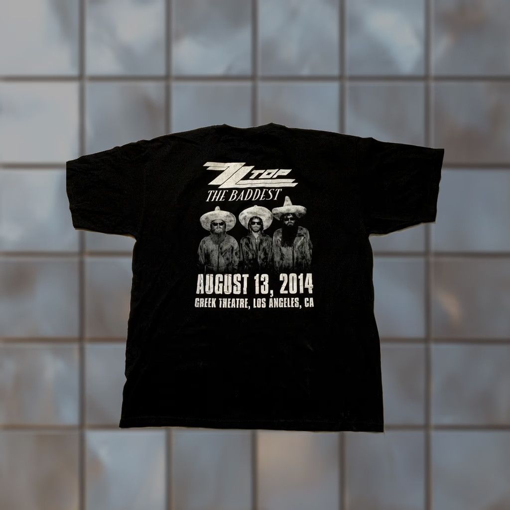 Vintage ZZ Top La Futura Tour Greek Theatre 2014 Los Angeles The Baddest Band TShirt XL Black Mens Band Shirt XL Size US XL / EU 56 / 4 - 1 Thumbnail