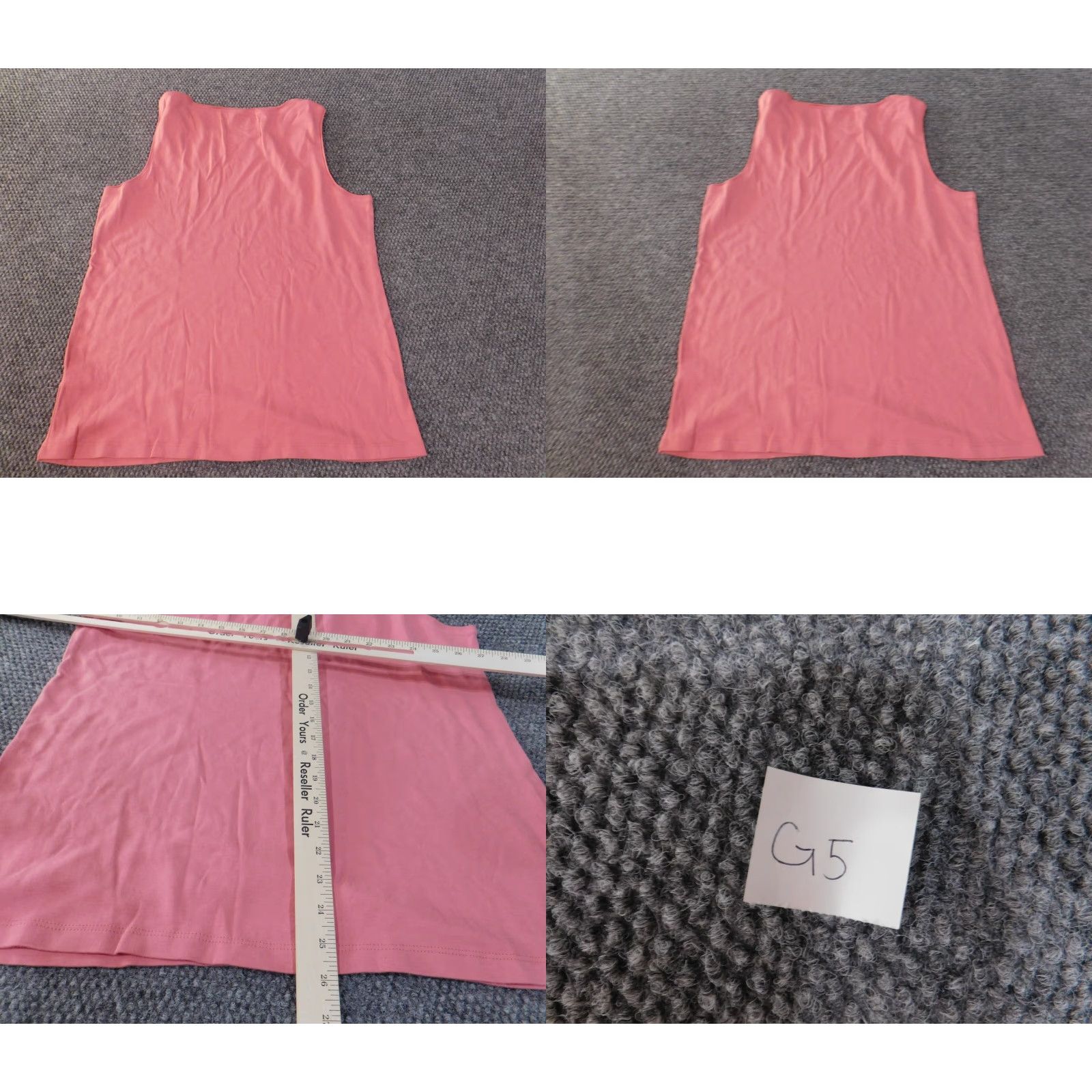 Coldwater Creek Coldwater Creek Women XL Pink Sleeveless Cotton Stretch Round Neck Top Casual knit vintage? No Wait No. Size XL / US 12-14 / IT 48-50 - 8 Thumbnail