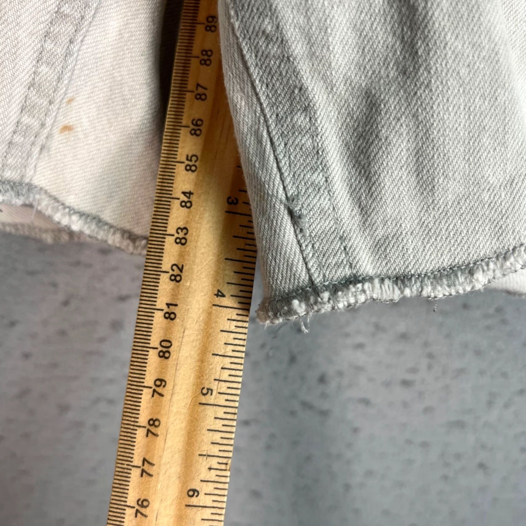 Allsaints VINTAGE AllSaints Womens Denim Shorts Casual Cut-Off Size 29 Light Grey Summer Spring Size 29" - 7 Thumbnail