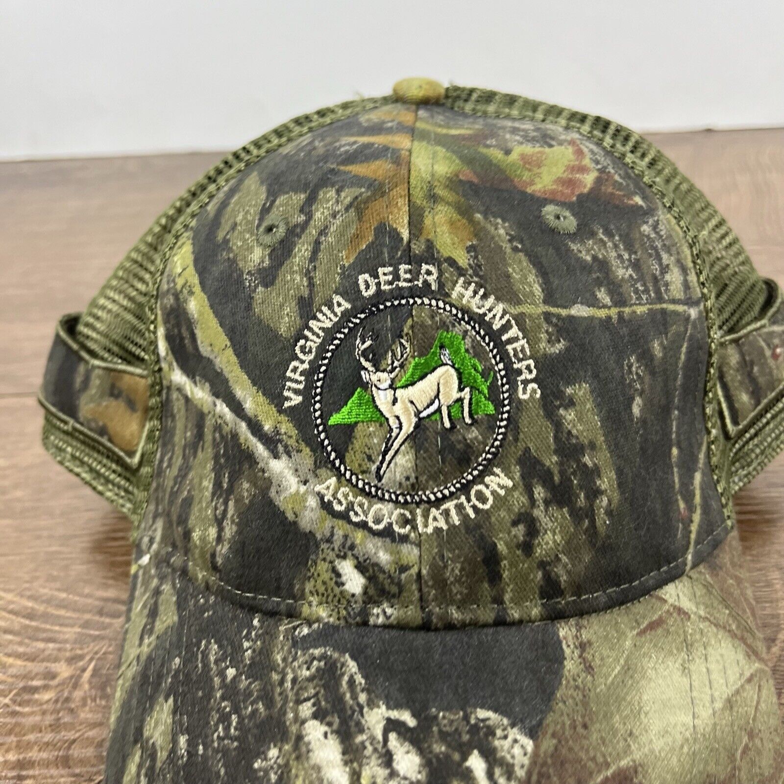 Other Virginia Deer Hunters Hat Camo Green Hat Adjustable Hat Asso Size ONE SIZE - 7 Thumbnail
