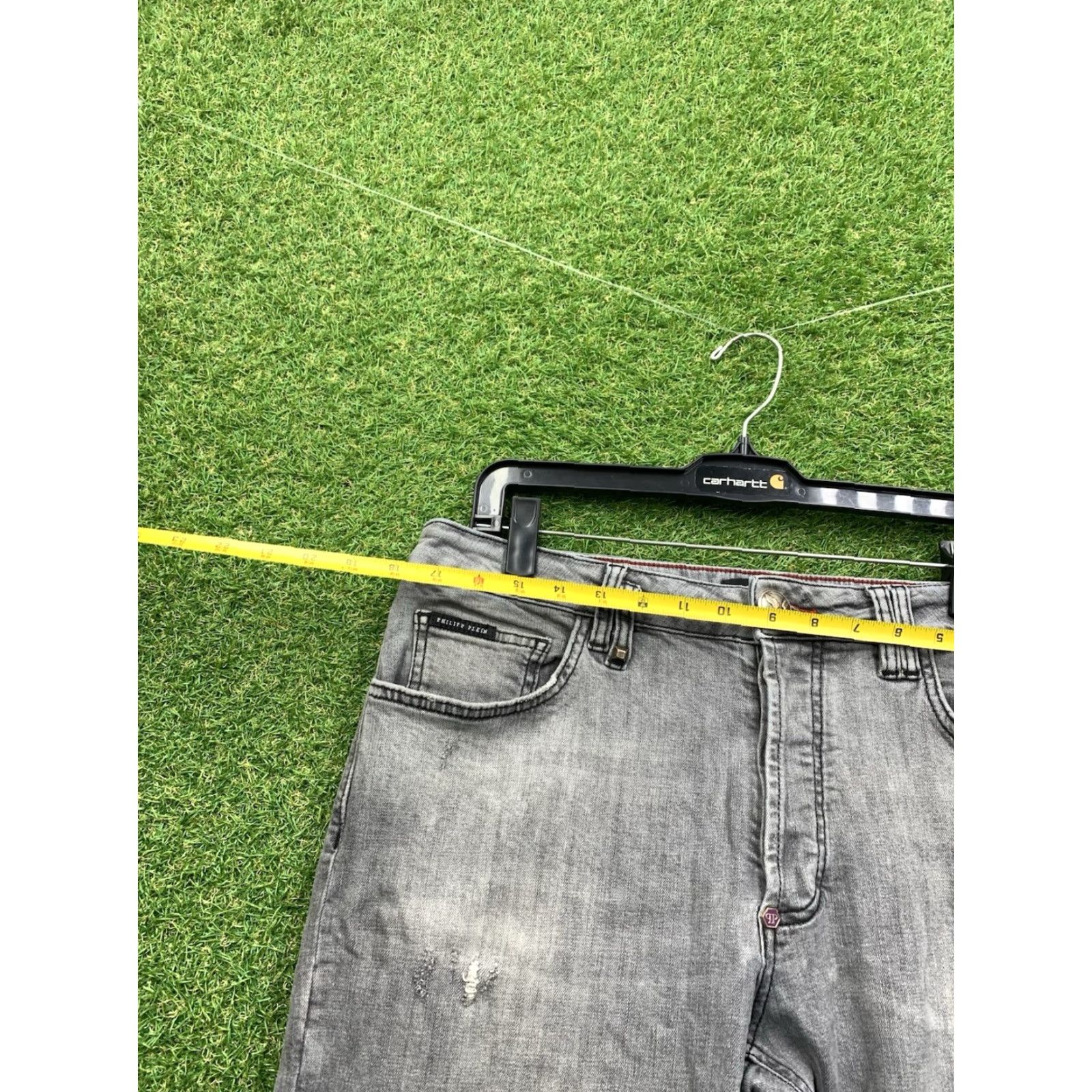 Philipp Plein Philipp Plein Distressed Jeans Baggy Black 36 Mens Straight Cut Illegal Stone Size US 36 / EU 52 - 6 Thumbnail