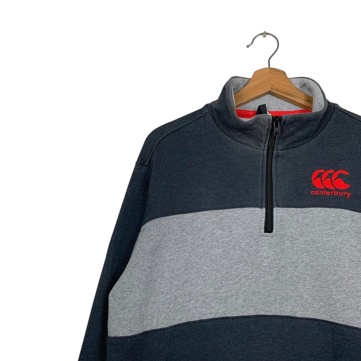 Canterbury of New Zealand Canterbury Color Block Quarter Zipper Sweater Size US L / EU 52-54 / 3 - 6 Thumbnail