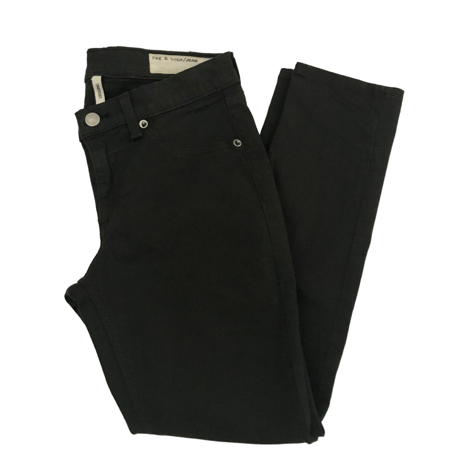 Rag & Bone Rag & Bone Olive Dark Green PFD The Legging Jeans 27 Size 27" / US 4 / IT 40 - 3 Thumbnail