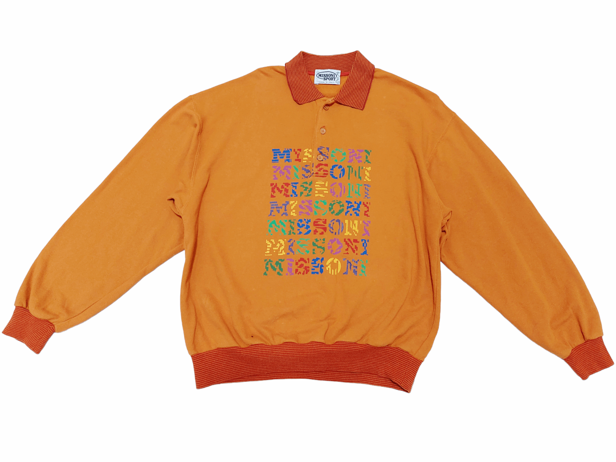 Missoni Missoni Sports Logo Label Long Sleeve T-Shirt Size US S / EU 44-46 / 1 - 5 Thumbnail