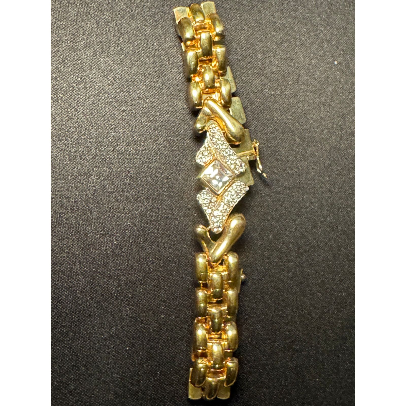 Other 925 Italy Gold Plated 28g Push Safety Clasp Bracelet Size 7 Size ONE SIZE - 2 Thumbnail