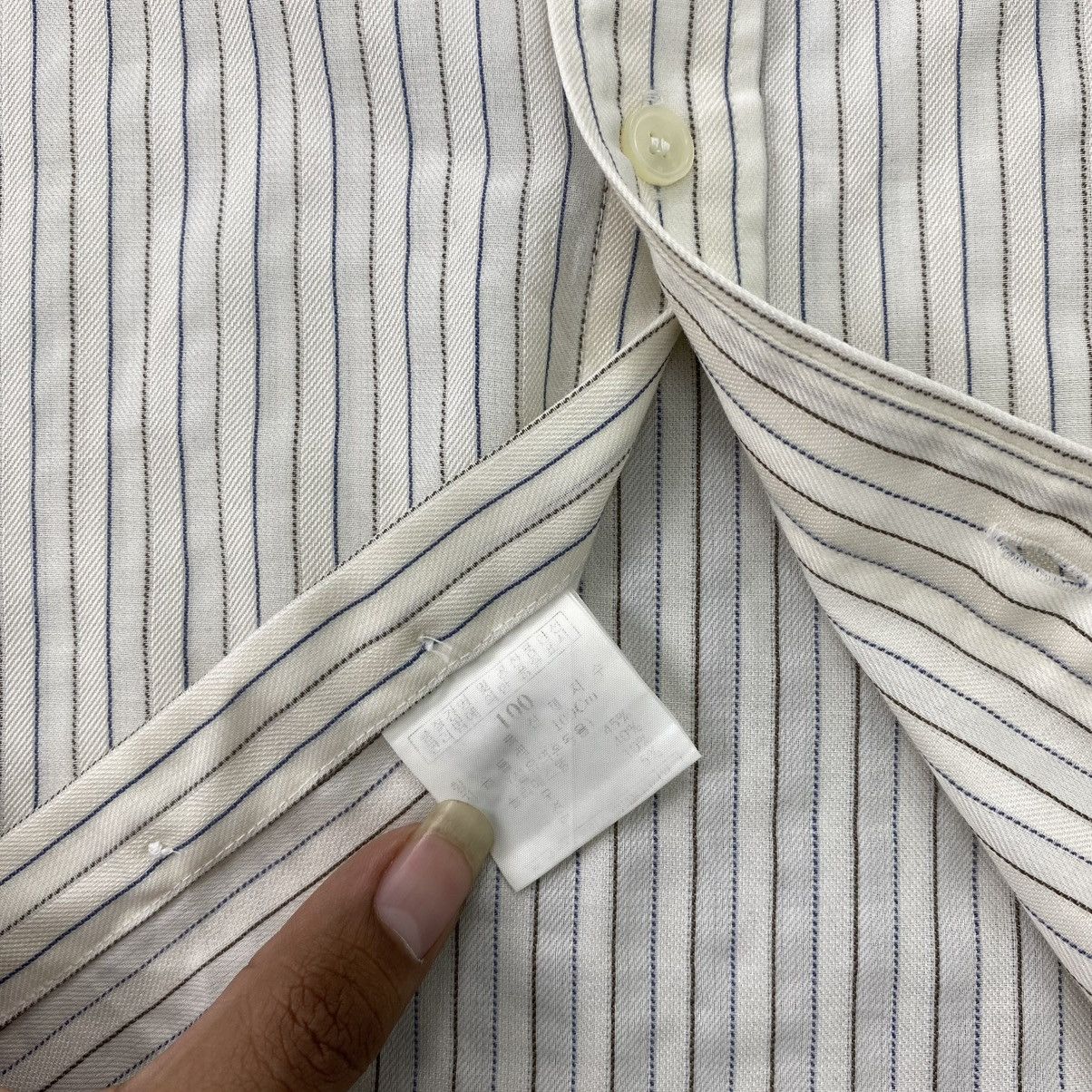 Givenchy Vintage Givenchy Men Luxury Striped Button Up Shirt Size US M / EU 48-50 / 2 - 11 Thumbnail