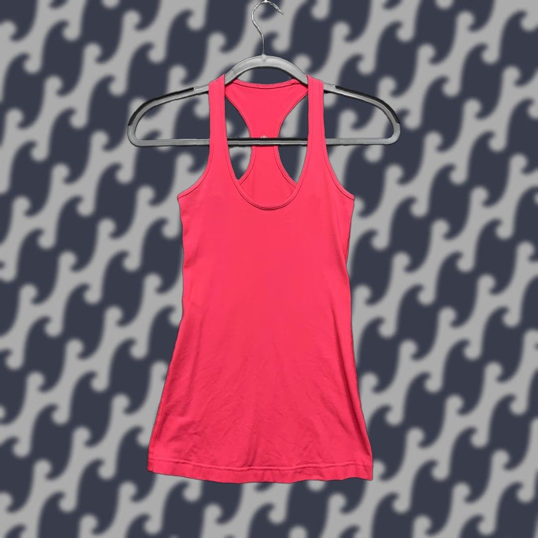 Lululemon Tank Top Womens Xs Pink Racerback Athletic Running Yoga Gym Workout