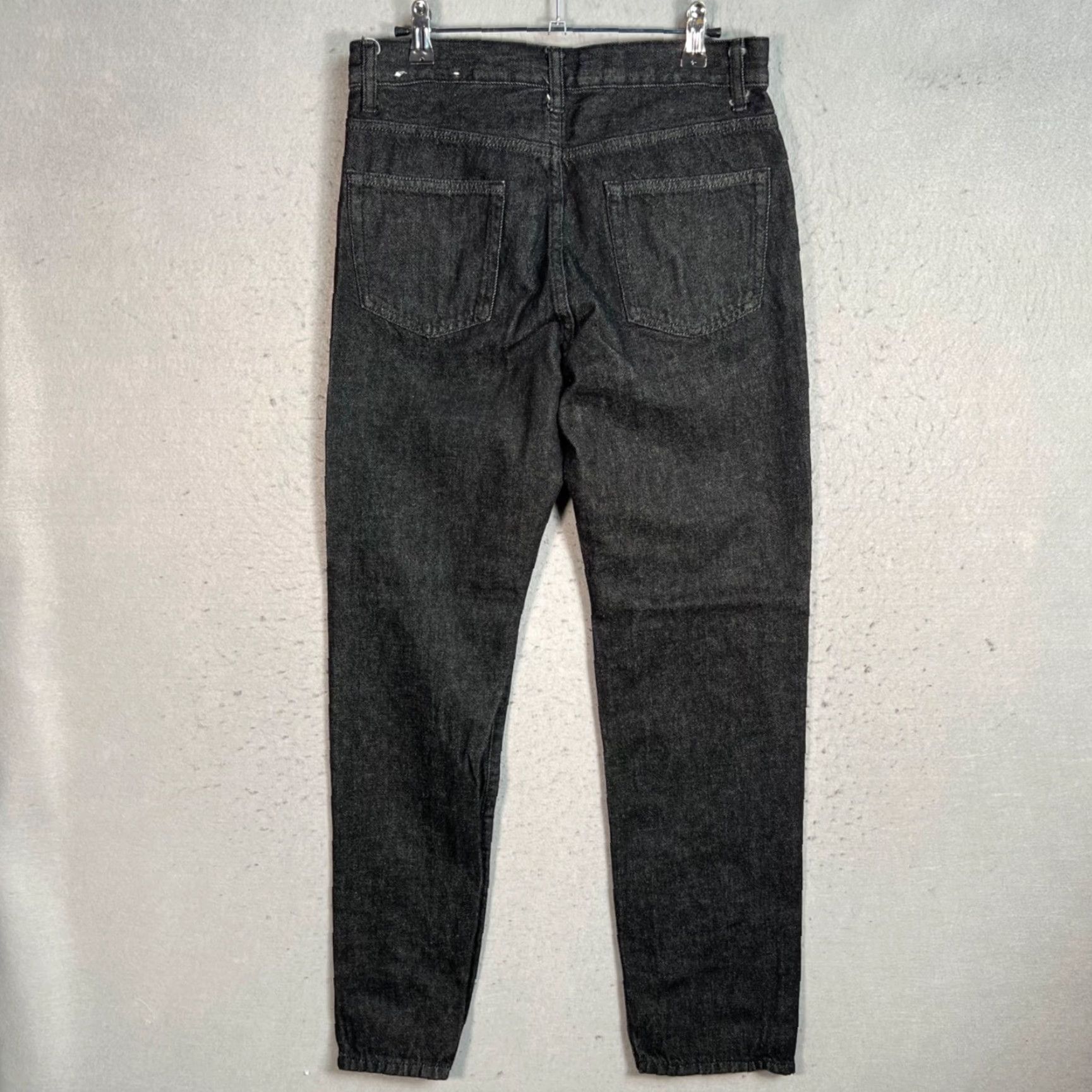 Muji MUJI Mens Size 29 Black Denim Slim Fit Jeans Cotton Blend Size US 29 - 2 Thumbnail