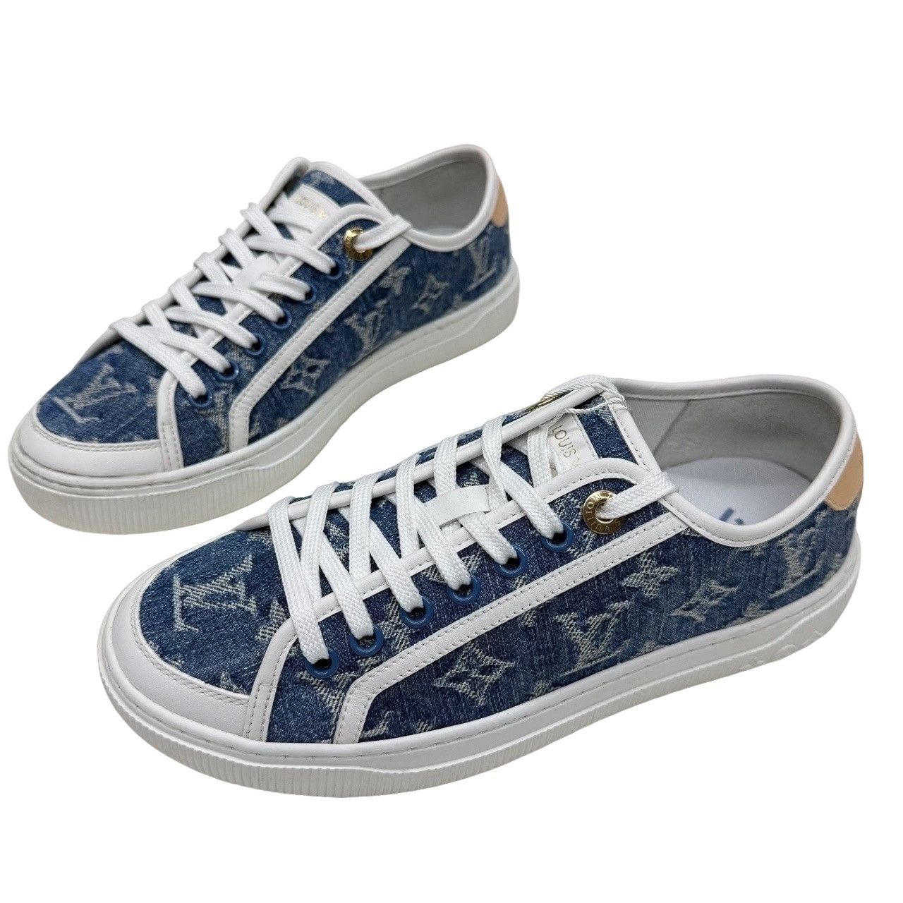 Louis Vuitton Louis Vuitton Denim Monogram Sneakers Size 37 Size US 7 / IT 37 - 1 Thumbnail
